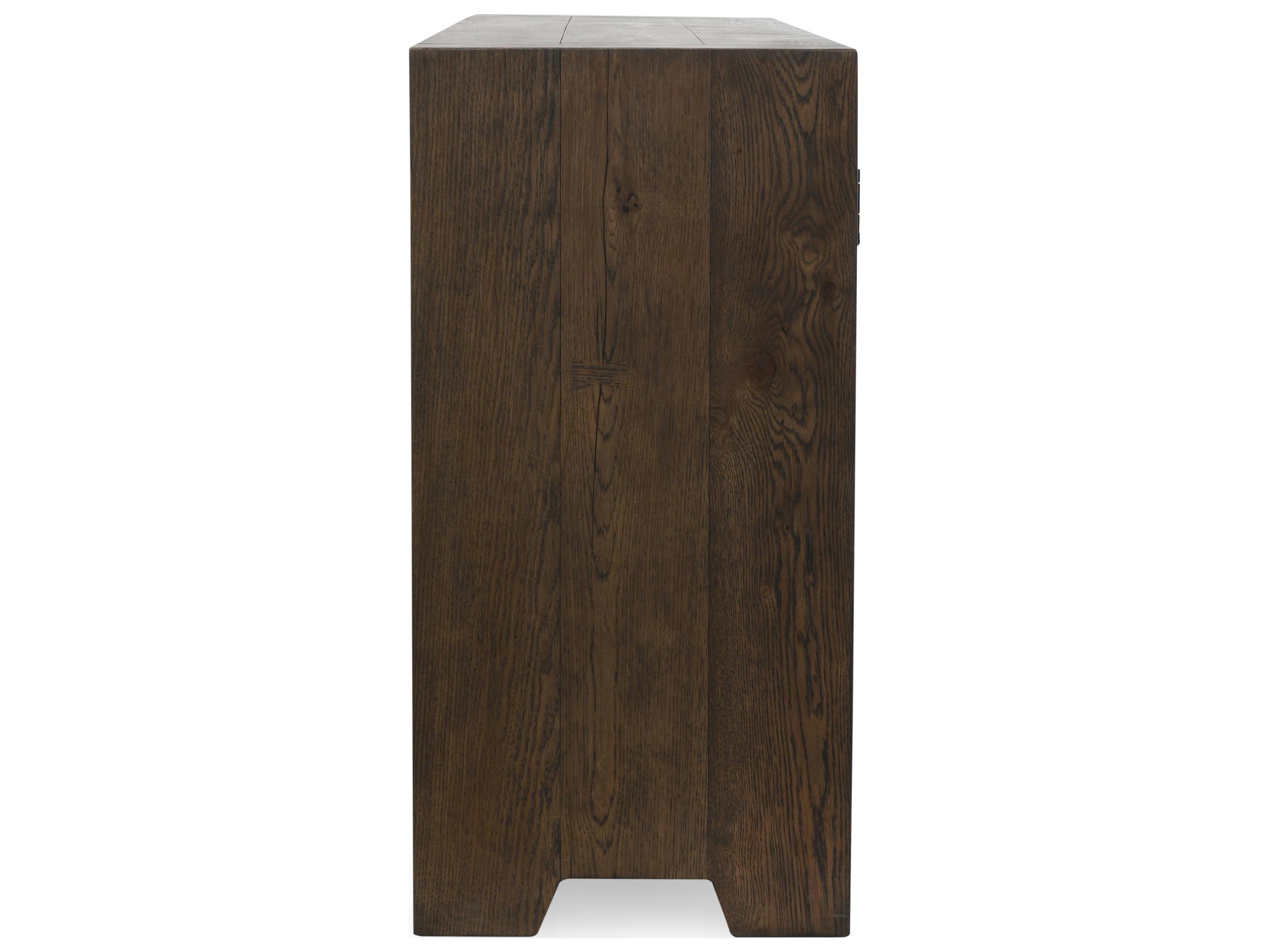 Classic Home Troy 72" Oak Wood Brown Sideboard