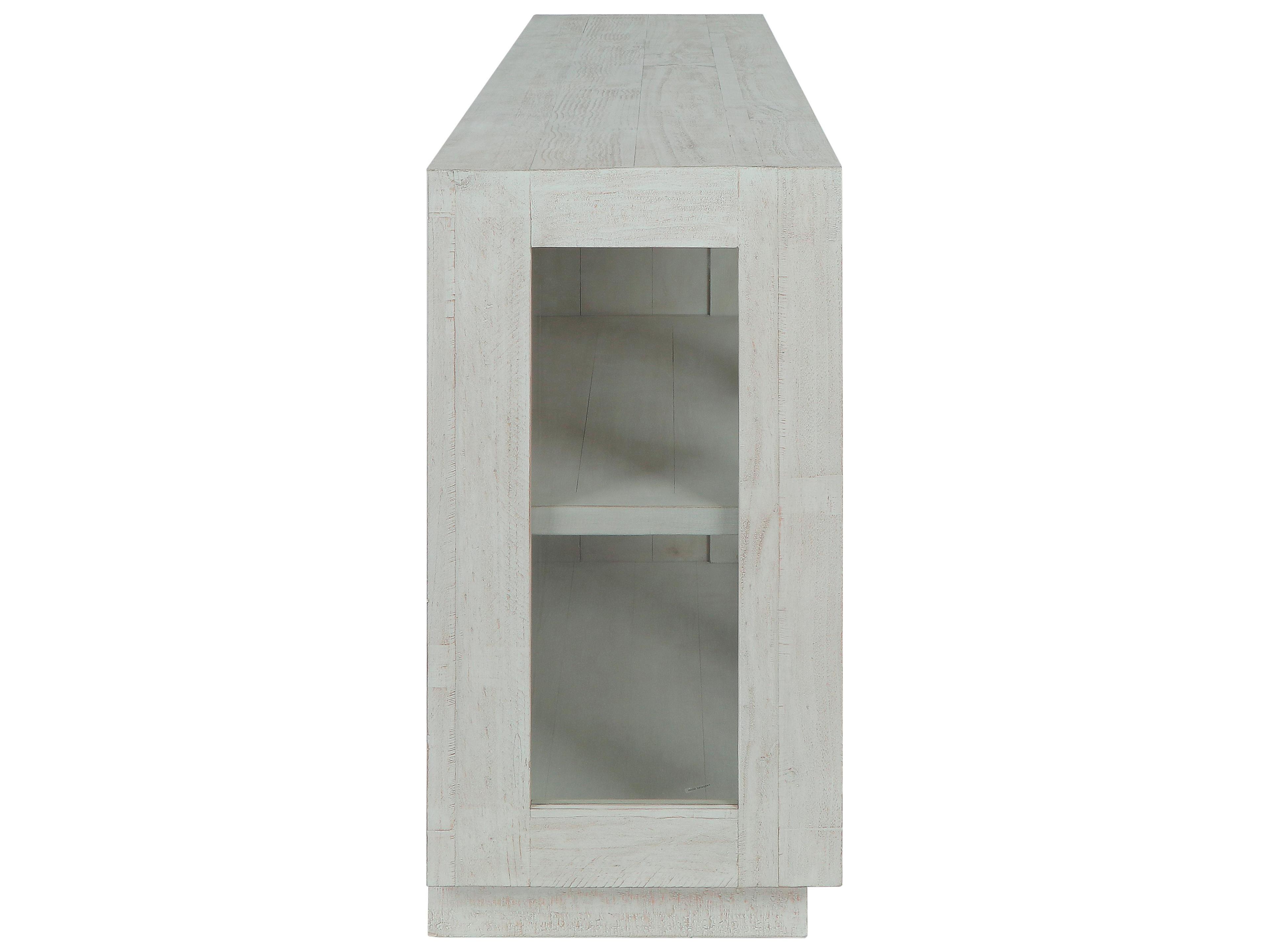 Classic Home Larson 90" Pine Wood White Wash Sideboard