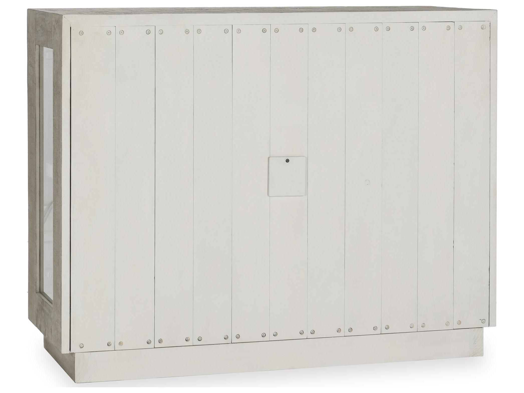 Classic Home Larson Oak Wood White Display Cabinet