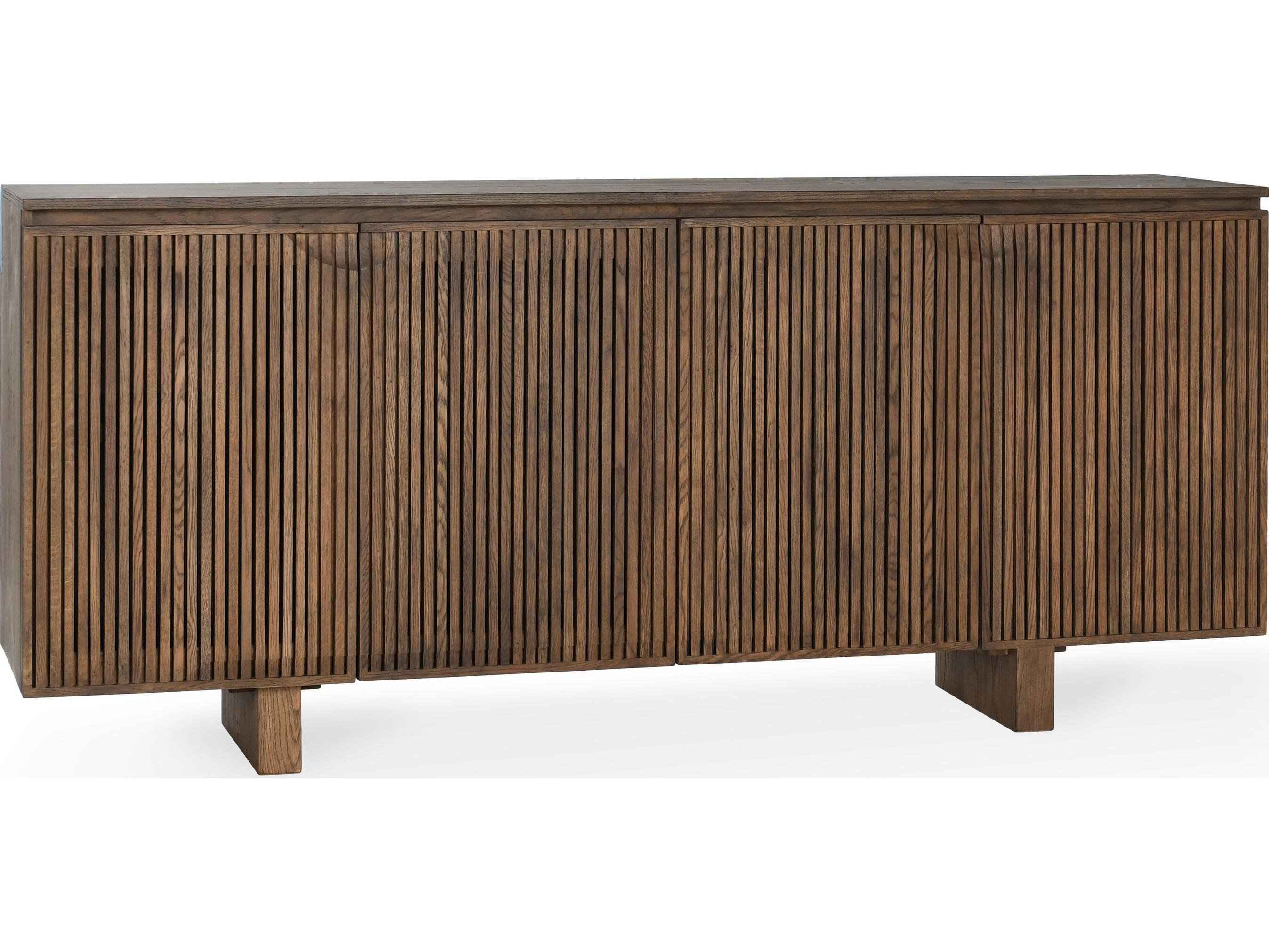Classic Home Roya 82" Oak Wood Brown Sideboard