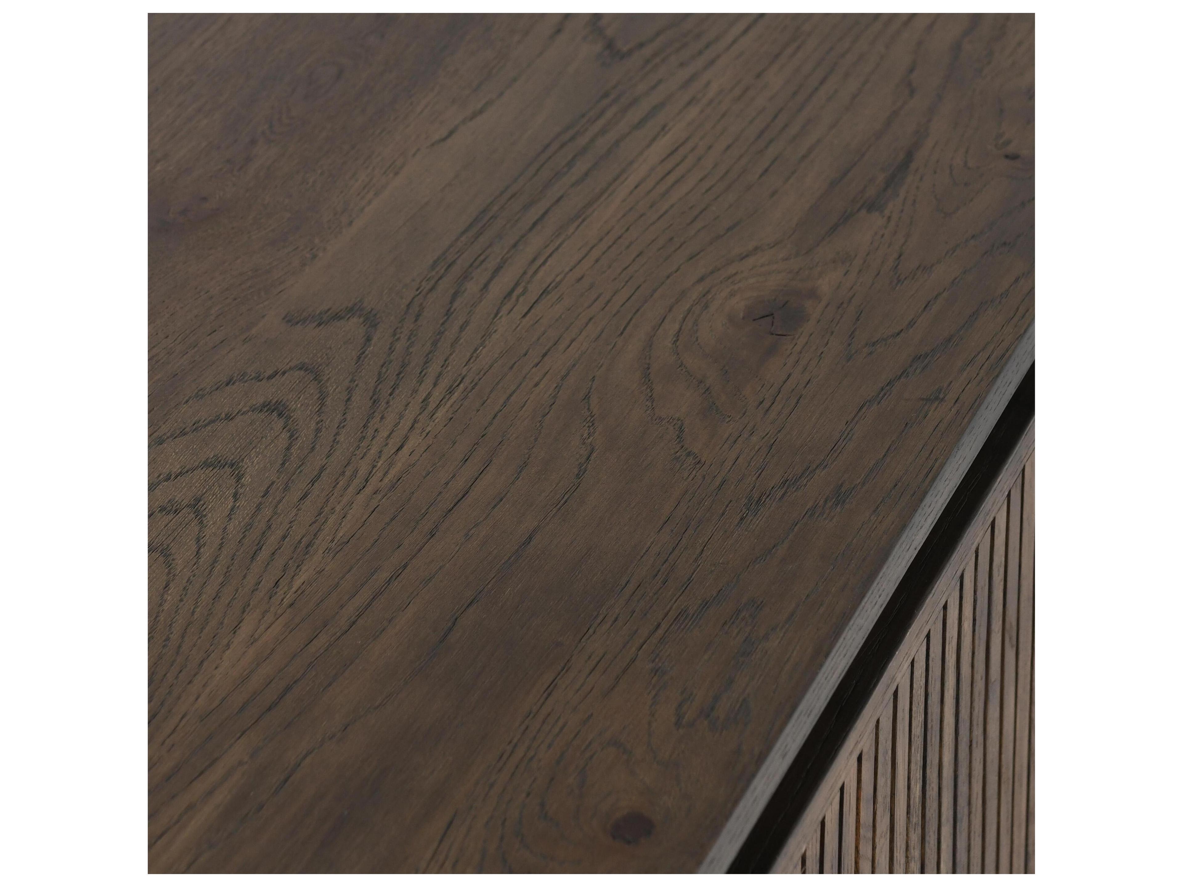 Classic Home Roya 82" Oak Wood Brown Sideboard