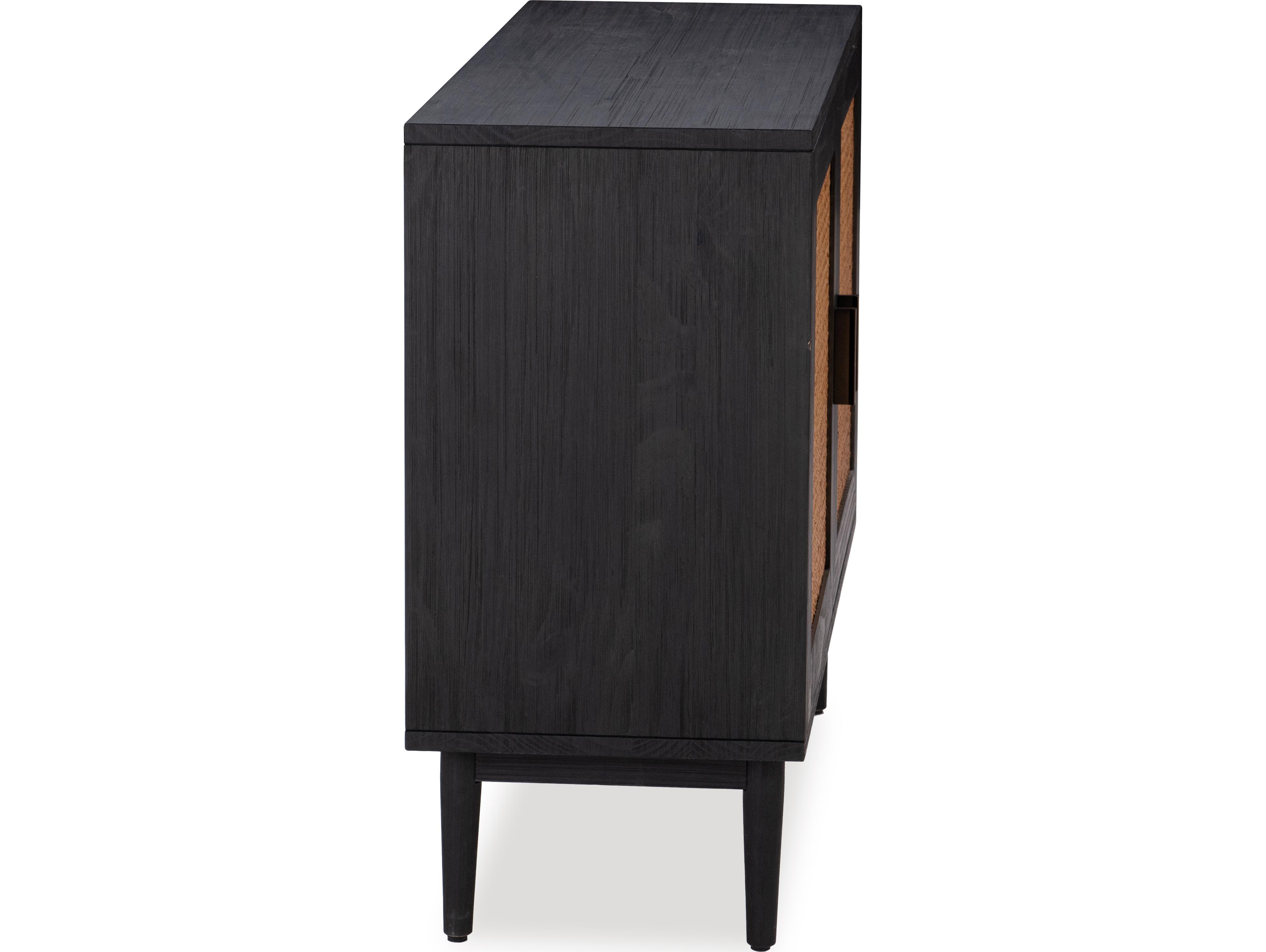Classic Home Edris Black Pine Wood Accent Chest