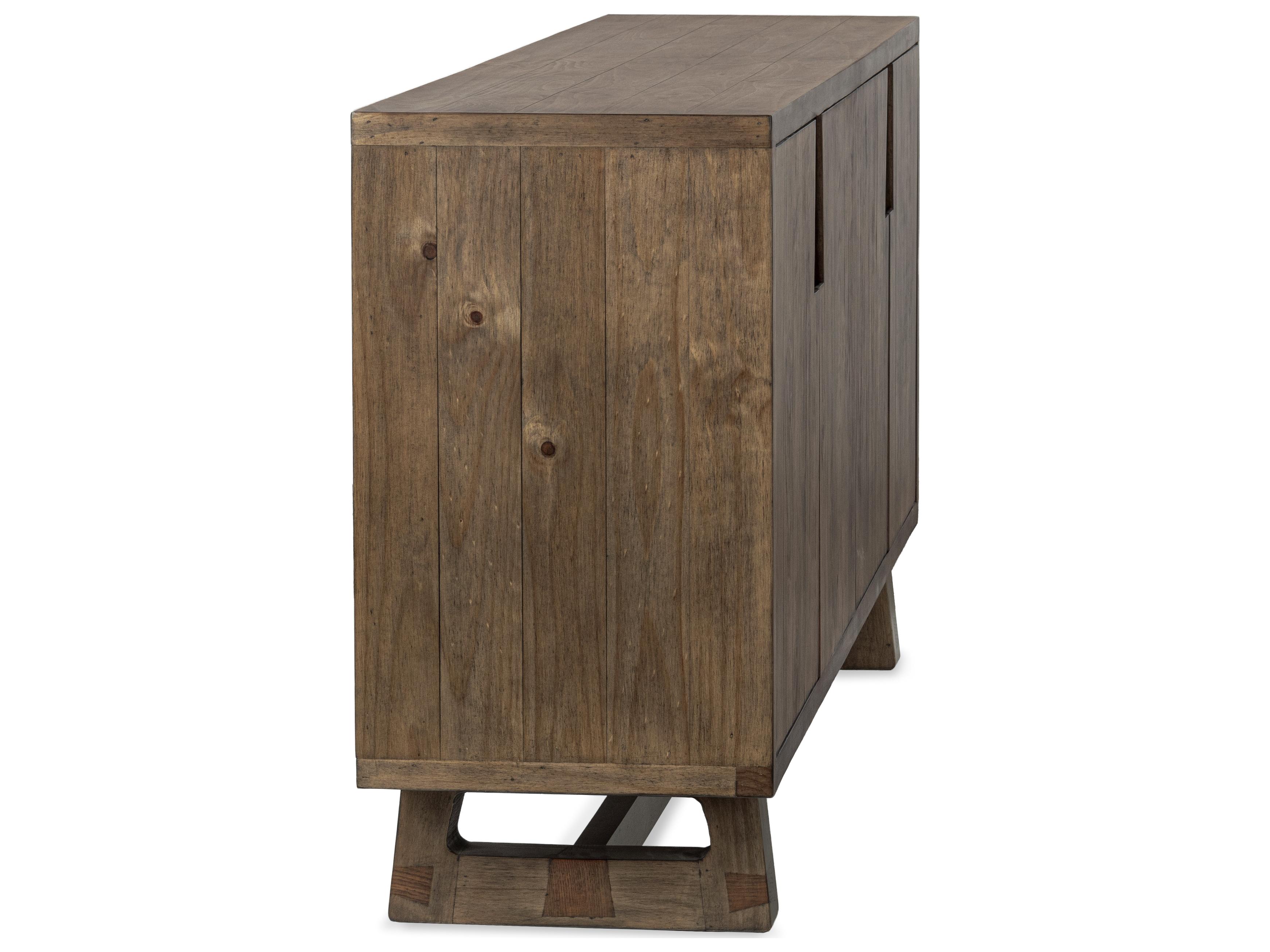 Classic Home Lyra 78" Pine Wood Smoke Sideboard