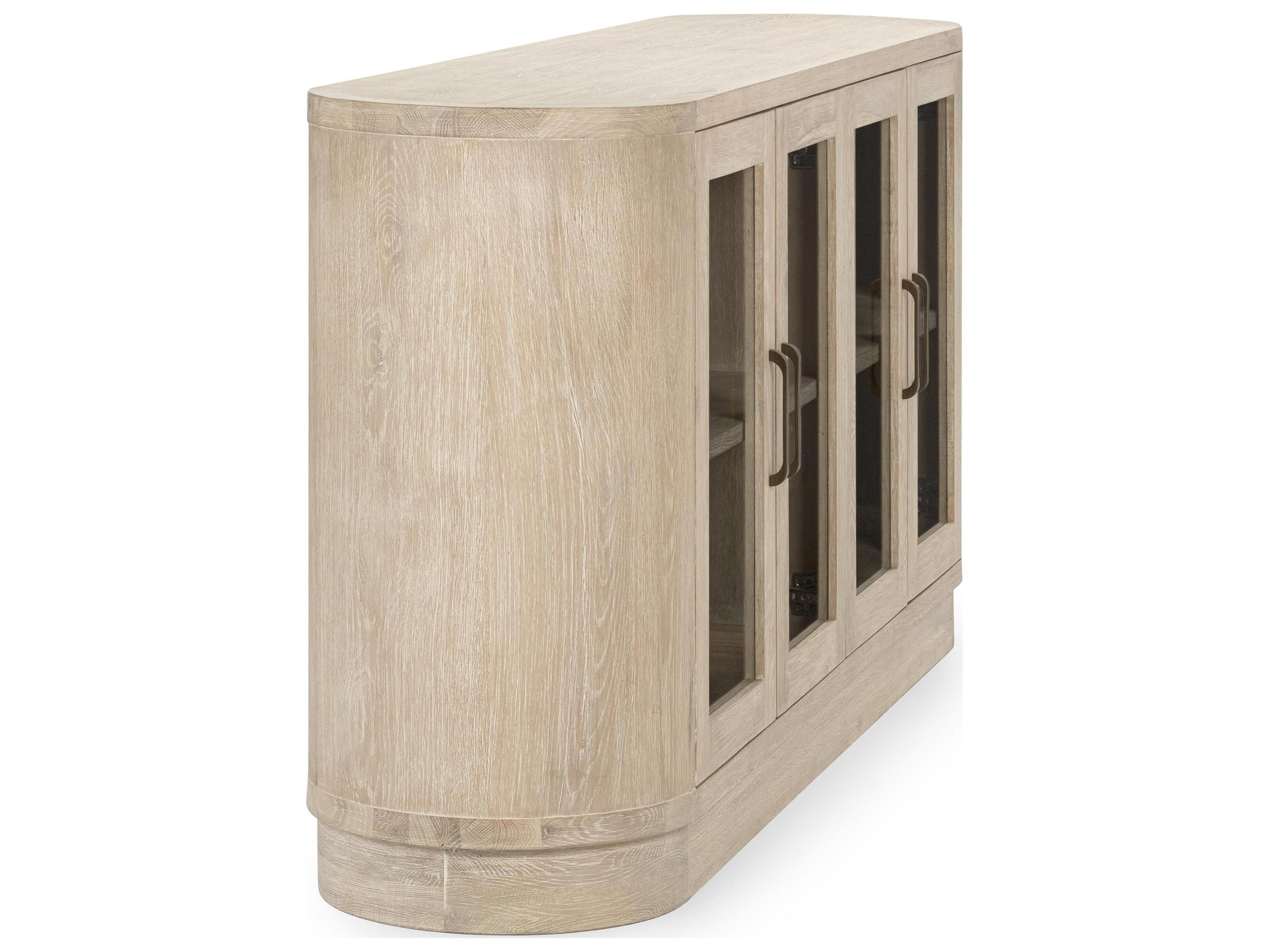 Classic Home Vander 78" Oak Wood White Wash Sideboard