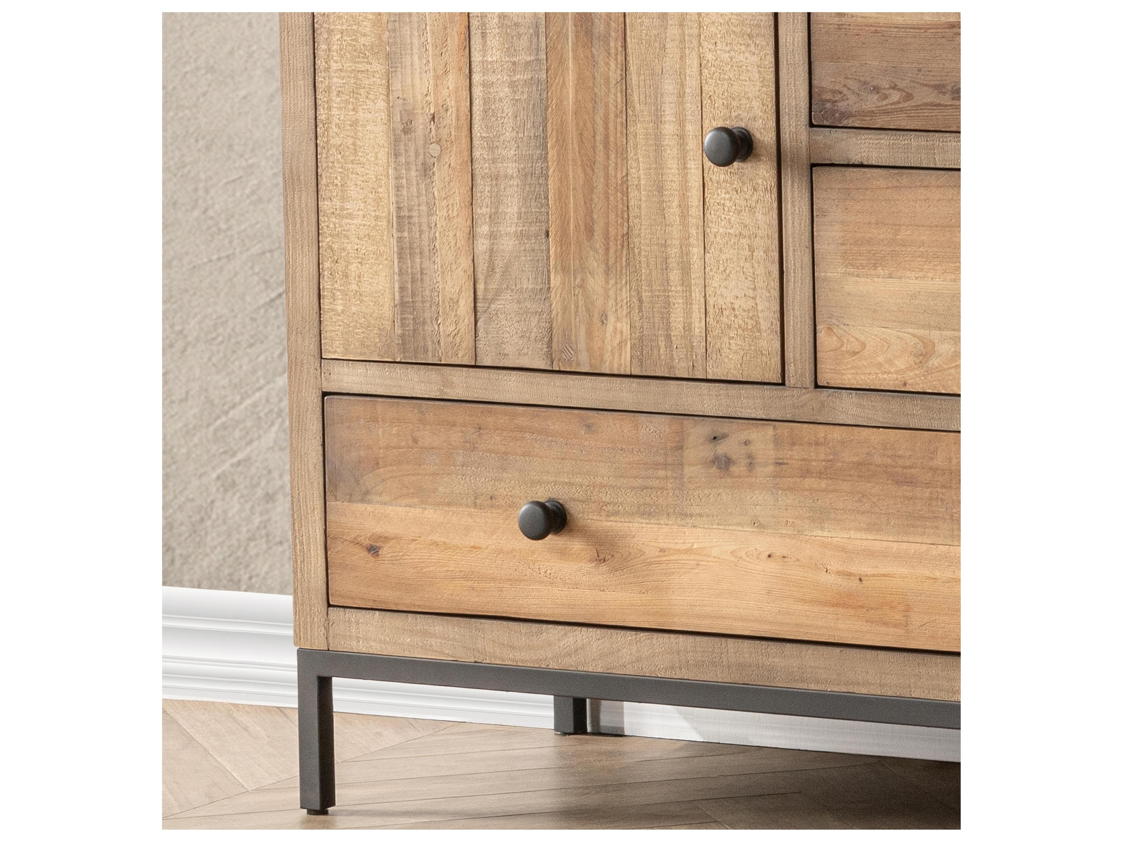 Classic Home Dita 65" Pine Wood Sideboard