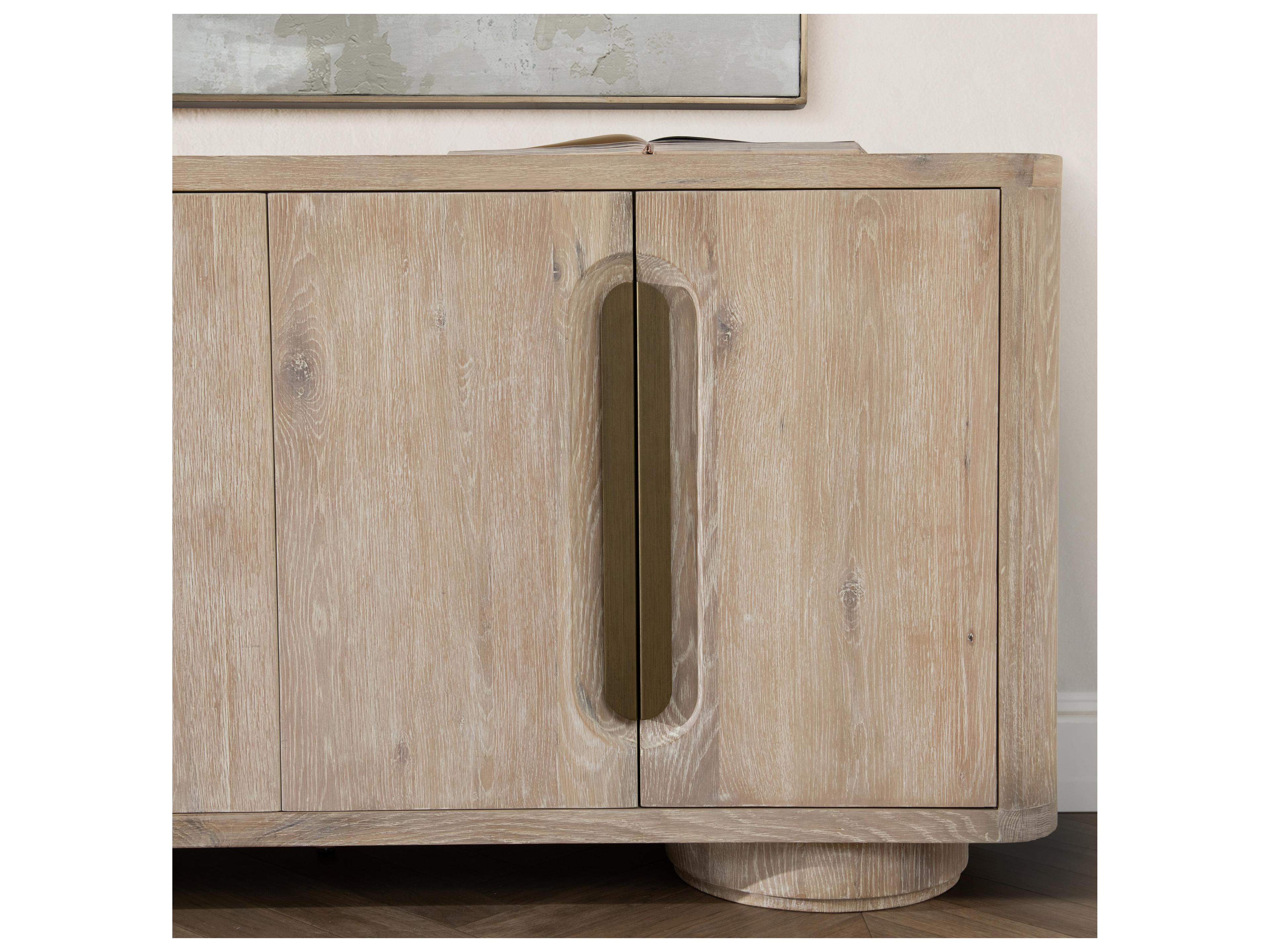 Classic Home Tiber 74" Oak Wood White Wash Sideboard