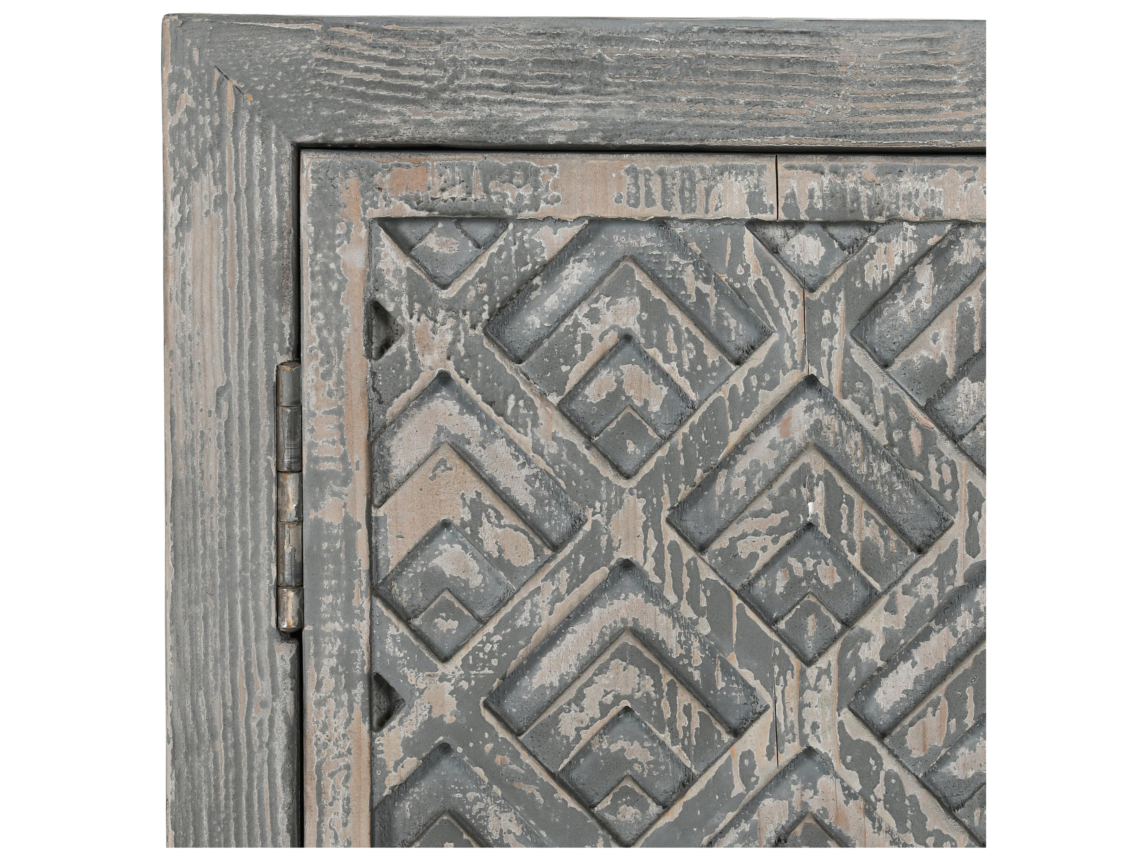 Classic Home Jonas 103" Pine Wood Antique Blue Sideboard