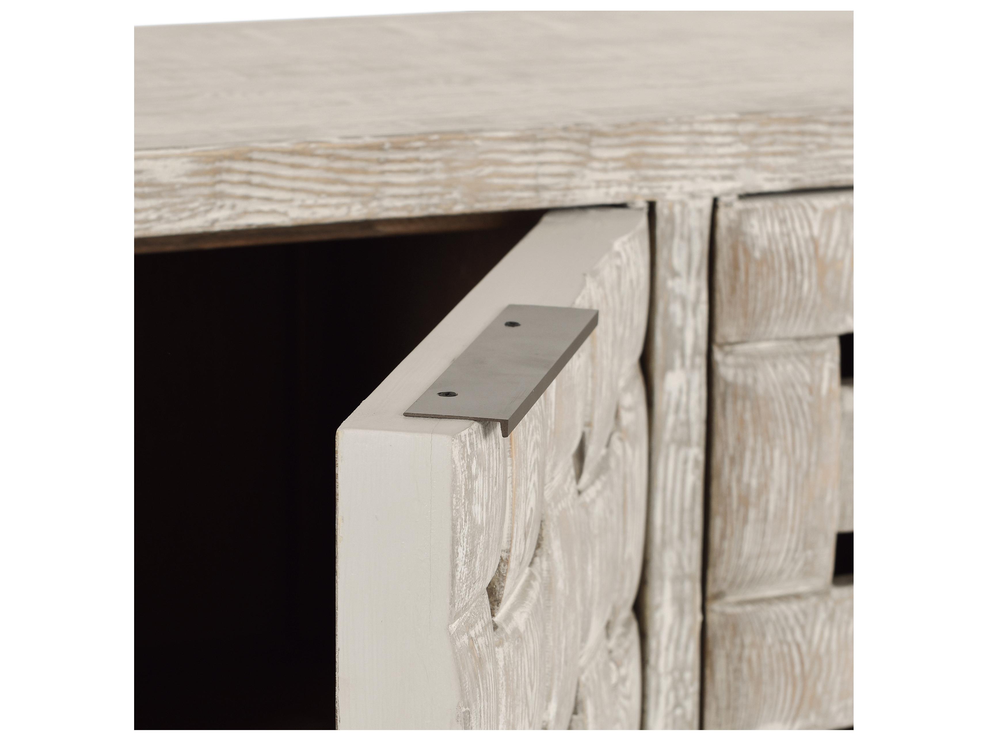 Classic Home Bast 81" Pine Wood Cream Sideboard