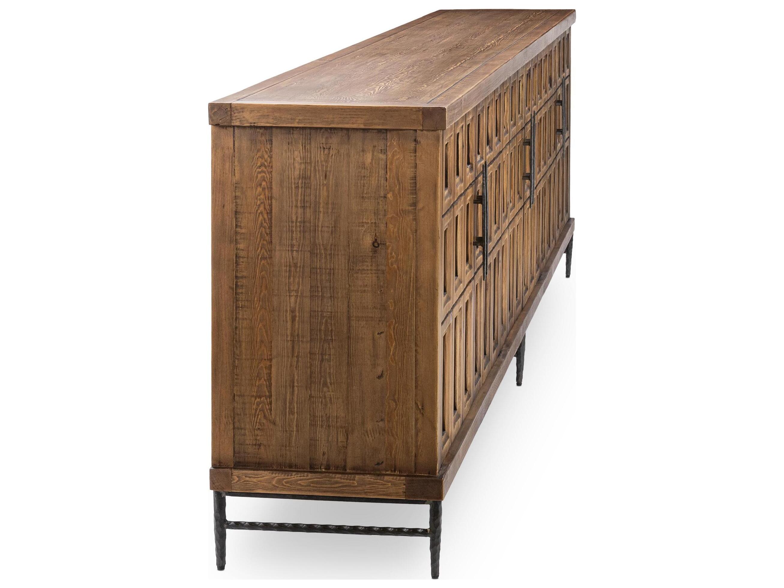 Classic Home Willmark 106" Pine Wood Brown Sideboard