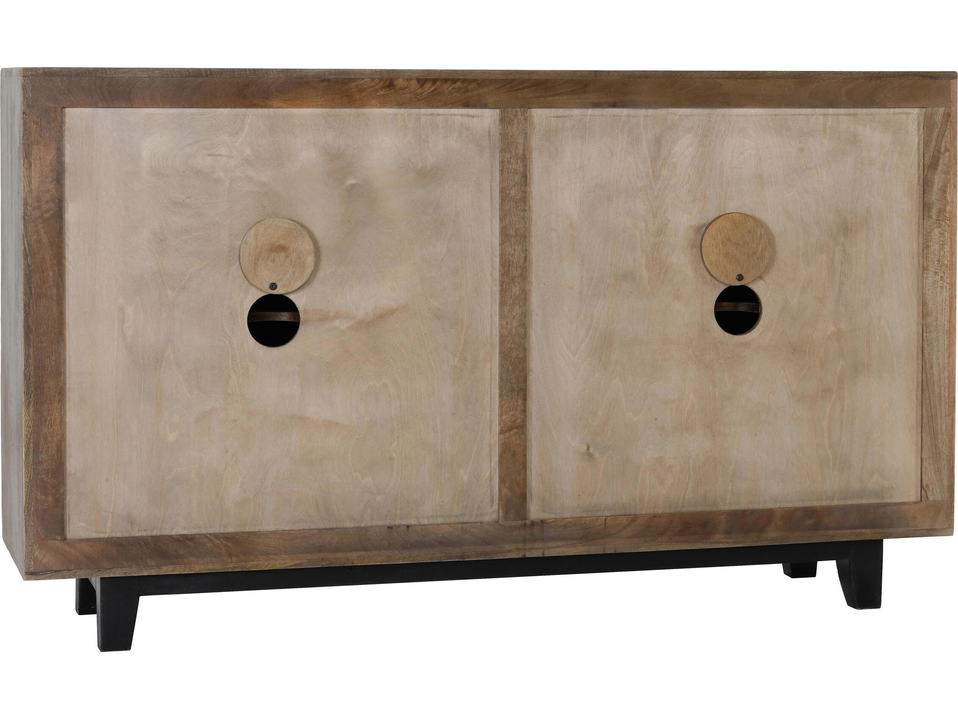 Classic Home Vivienne 65" Mango Wood Gray Sideboard