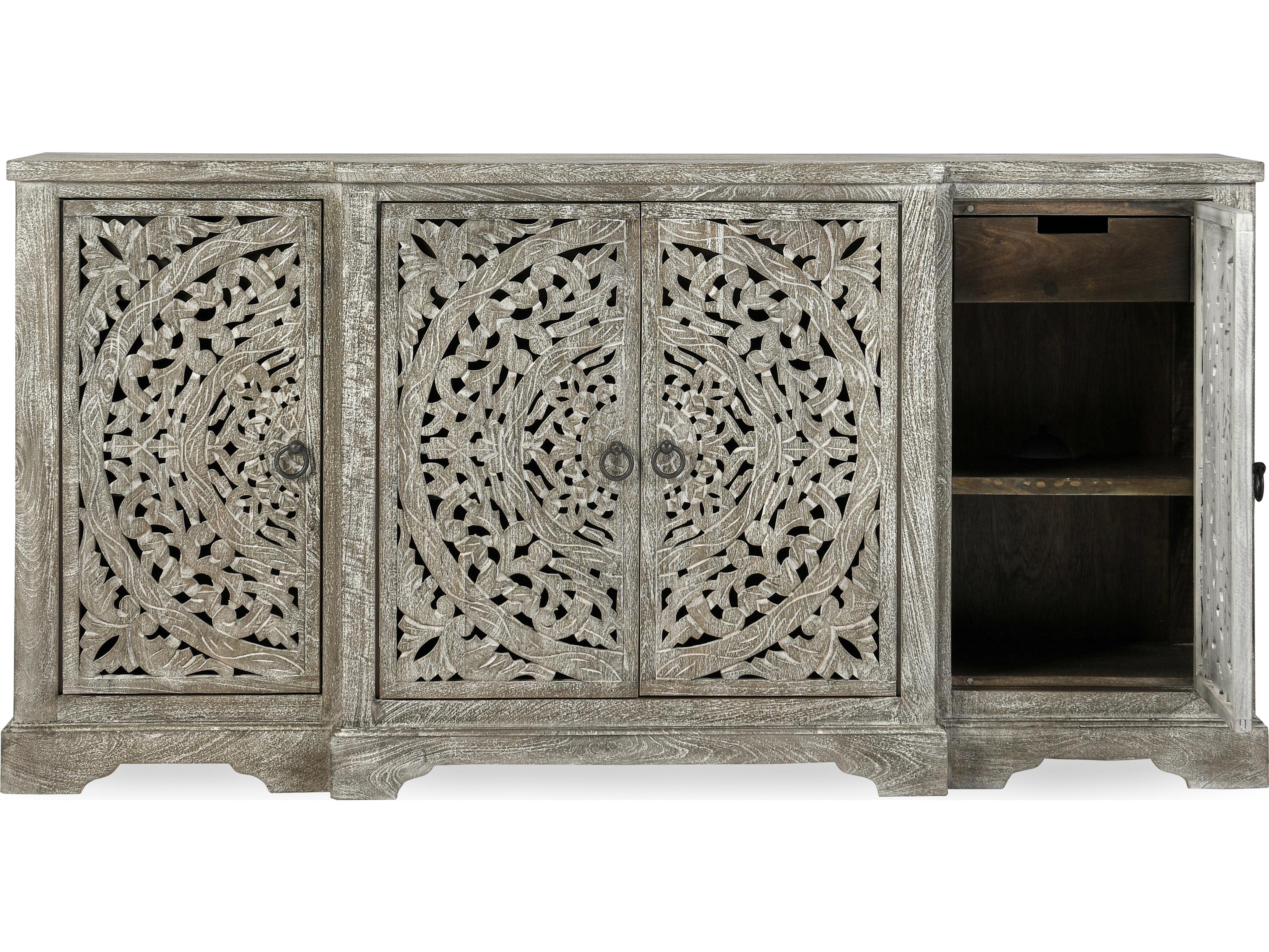 Classic Home Harmony 72" Mango Wood Gray Sideboard