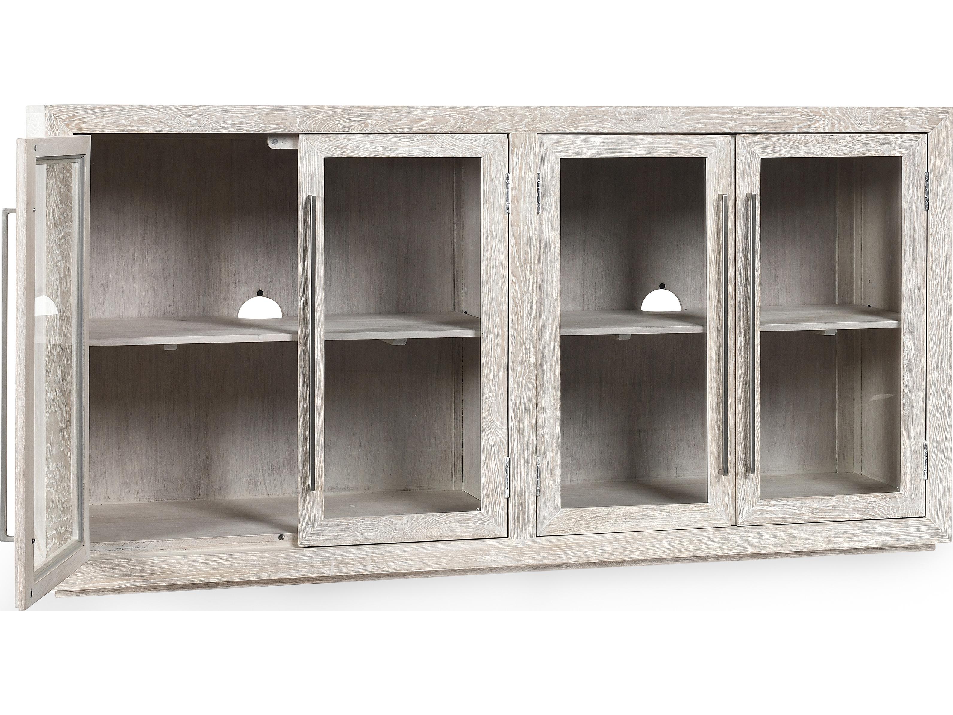 Classic Home Bradley 72" Oak Wood White Sideboard