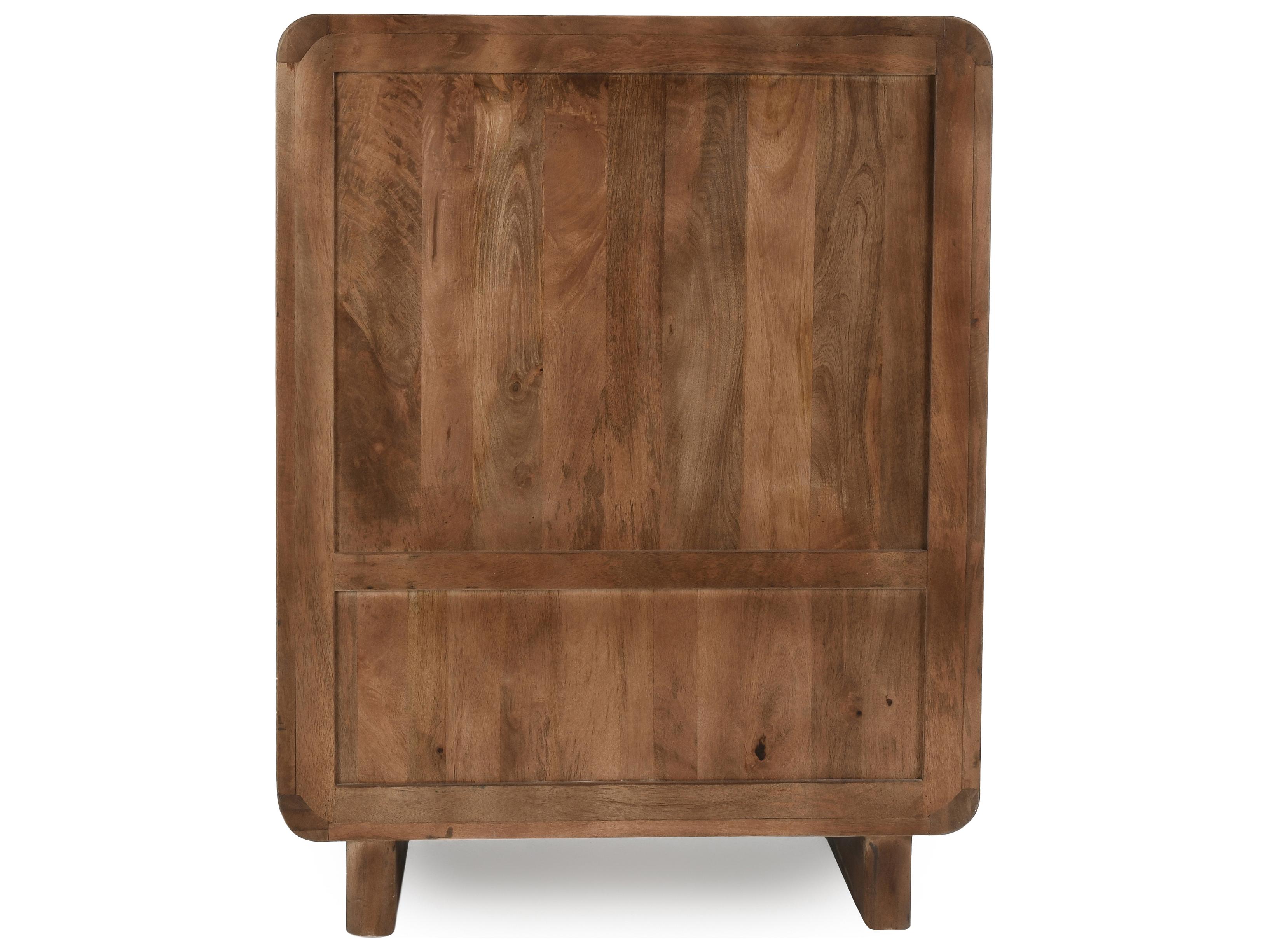 Classic Home Holmes Mango Wood Brown Bar Cabinet