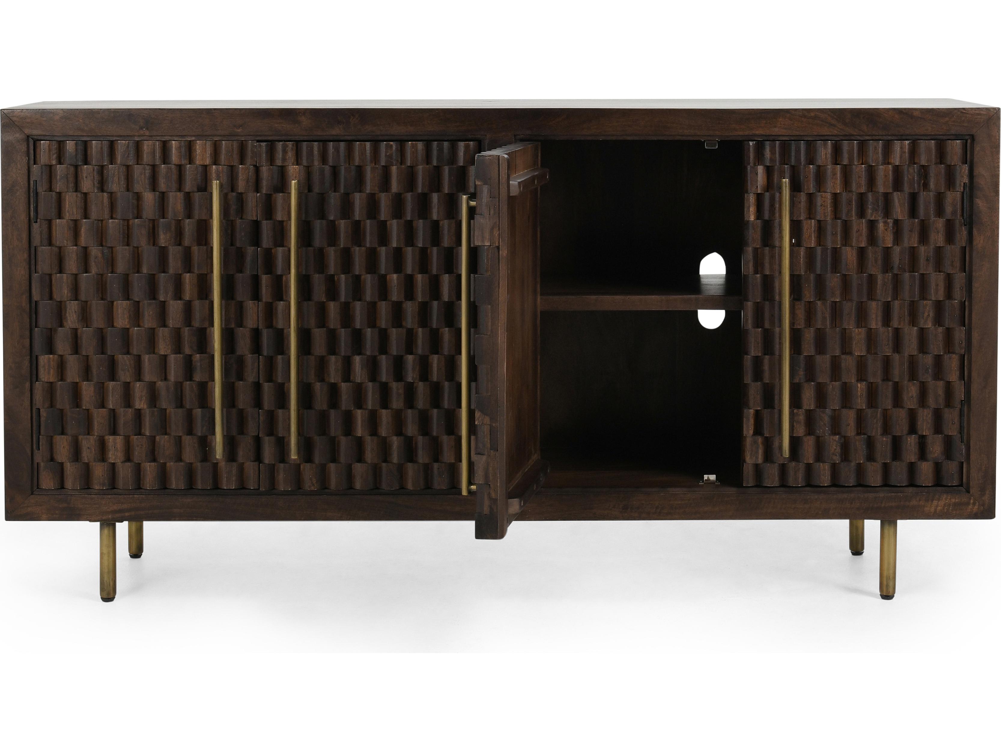 Classic Home Norwood 72" Mango Wood Brown Sideboard