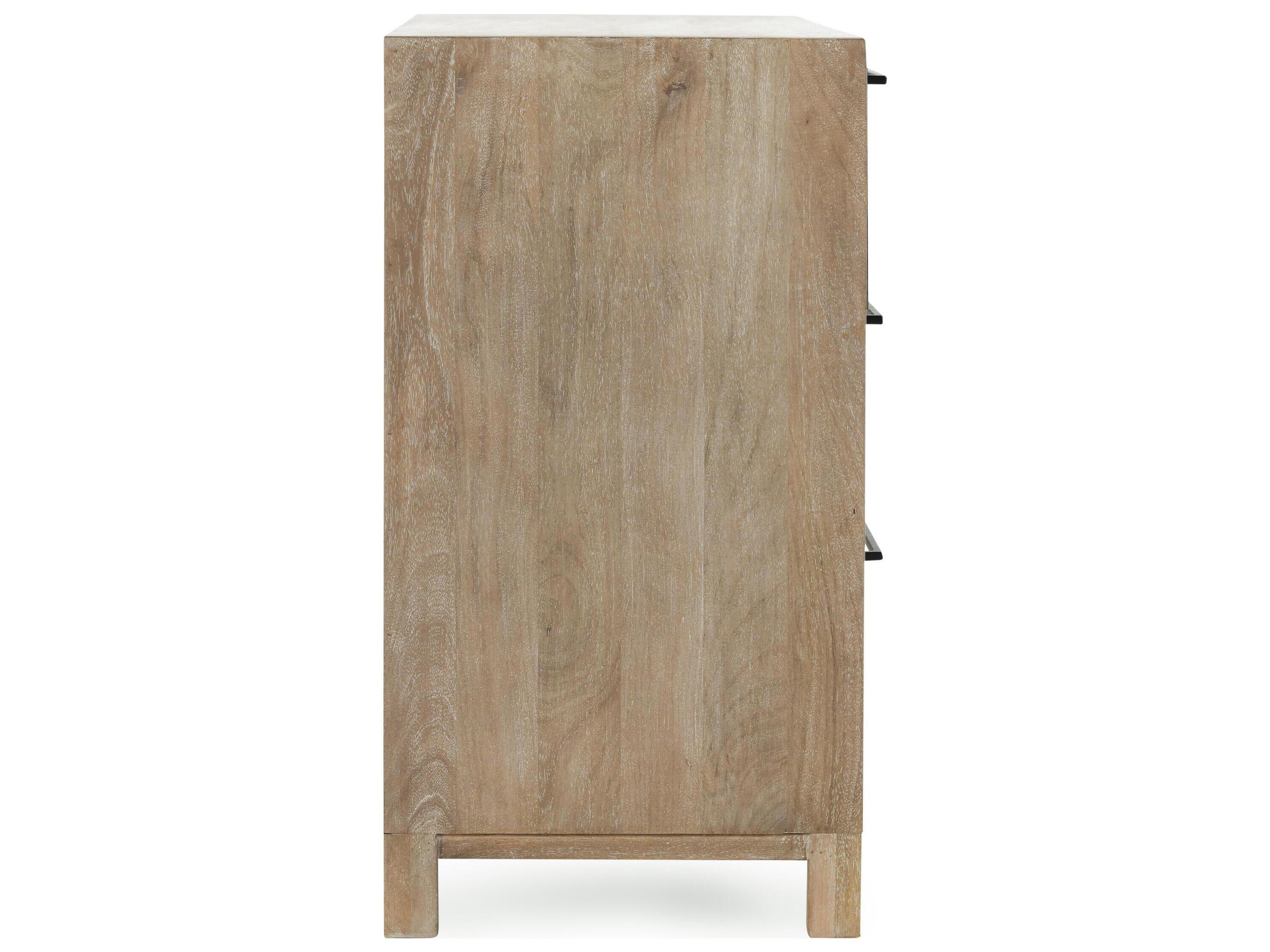 Classic Home Jensen 6-Drawers Mango Wood Double Dresser