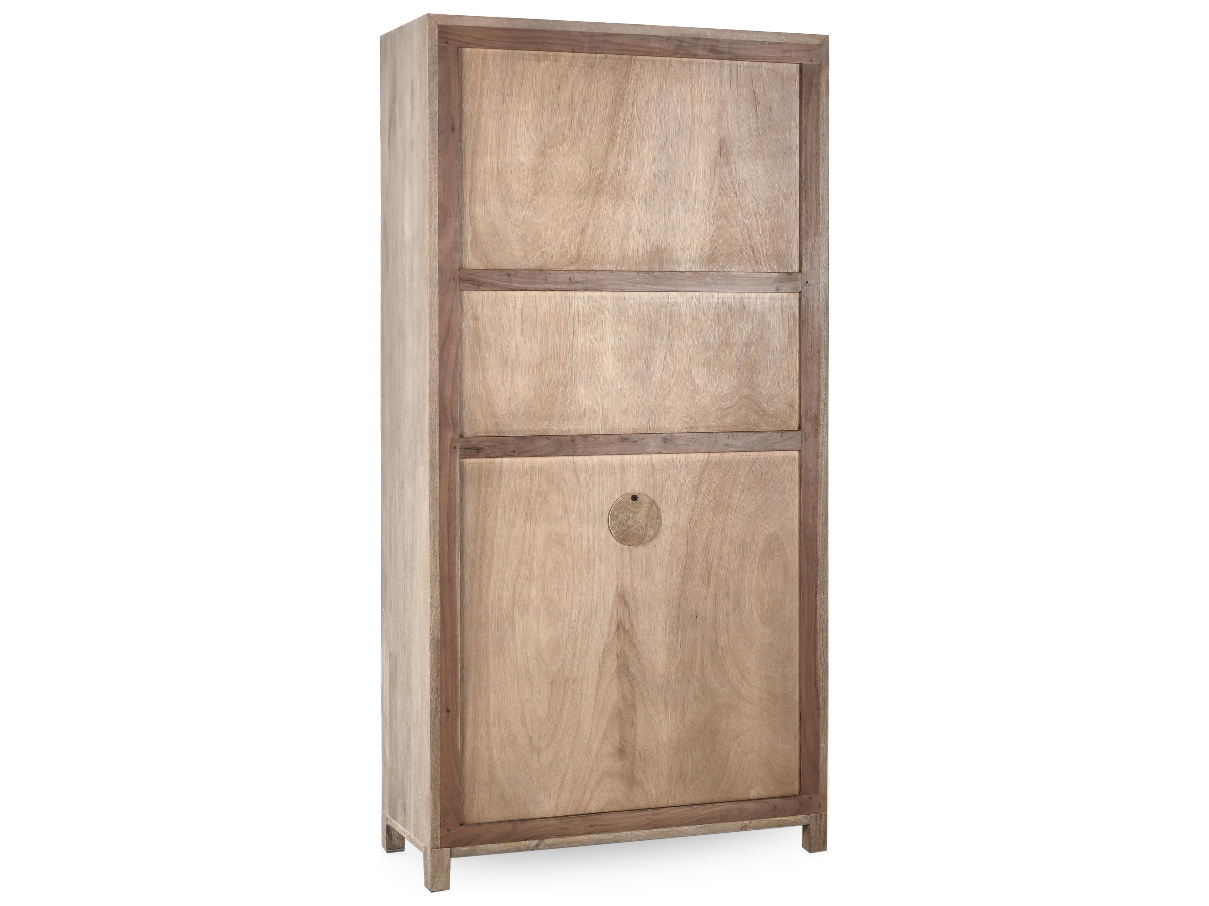 Classic Home Jensen Mango Wood Taupe Display Cabinet