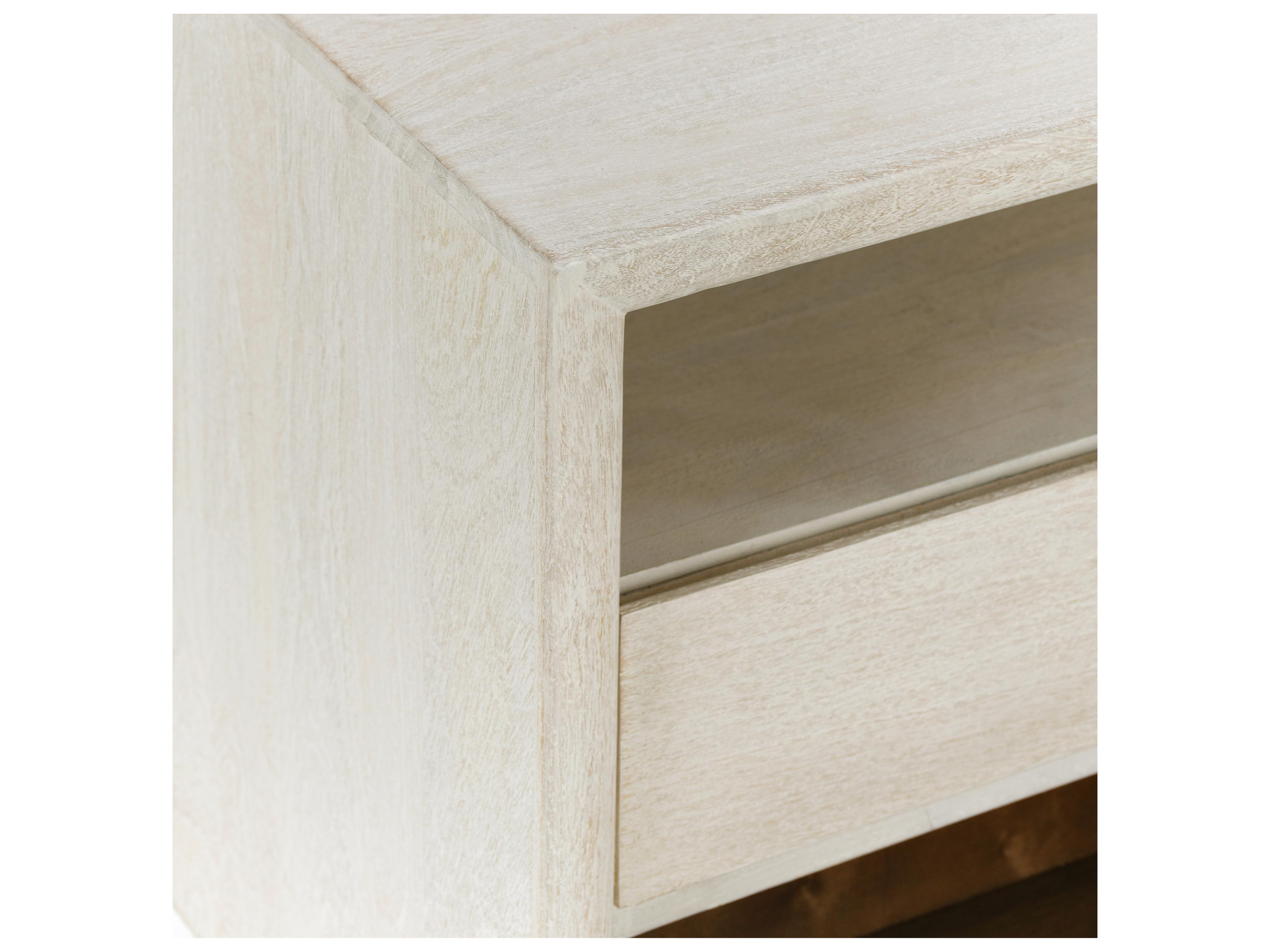 Classic Home Reece 2-Drawers Beige Mango Wood Nightstand