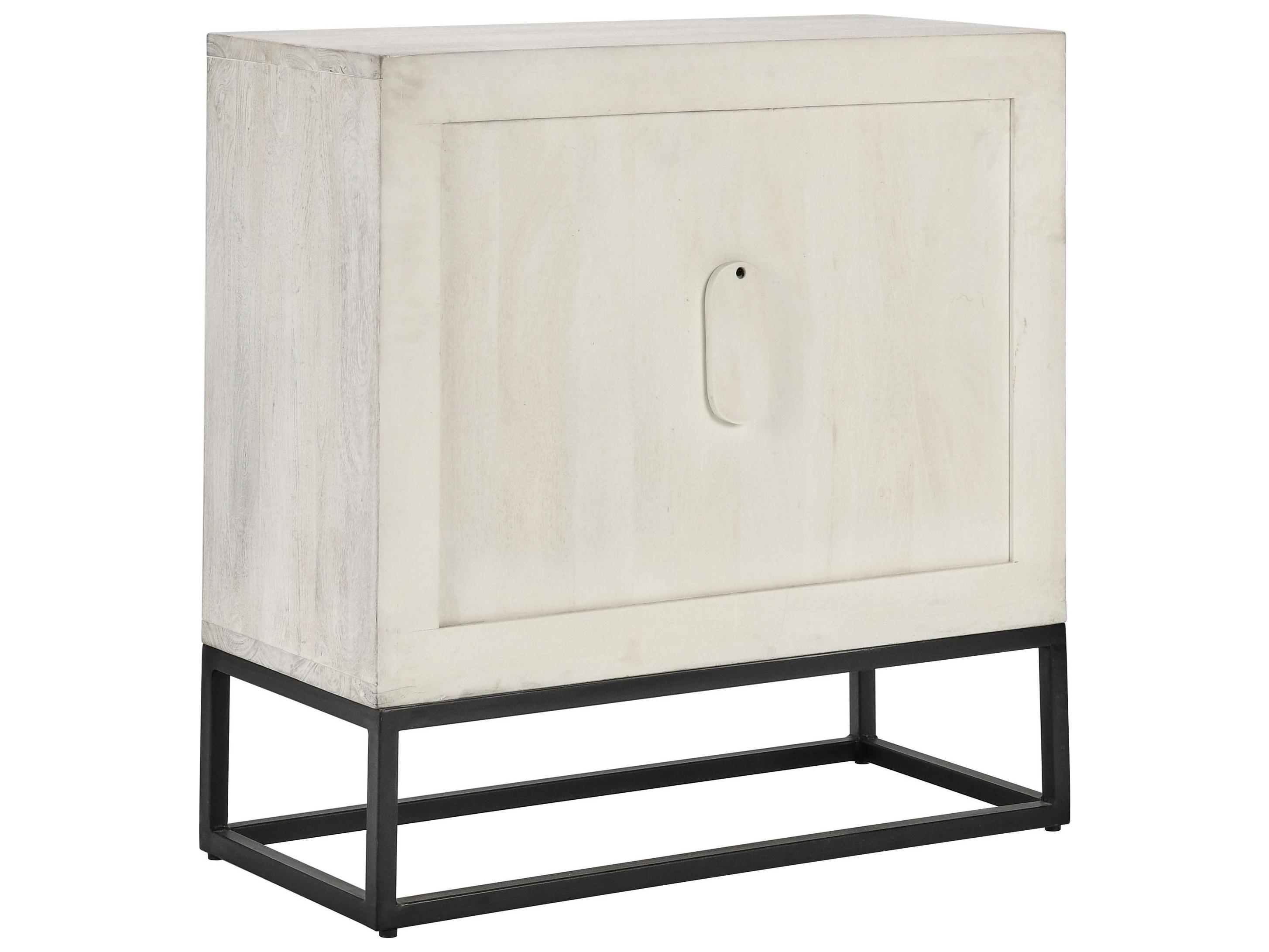Classic Home Flint 36" Mango Wood White Sideboard