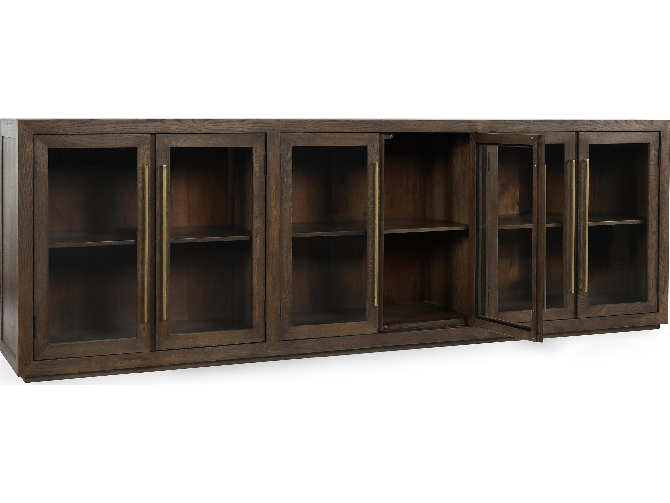 Classic Home Bradley 108" Oak Wood Cocoa Brown Sideboard