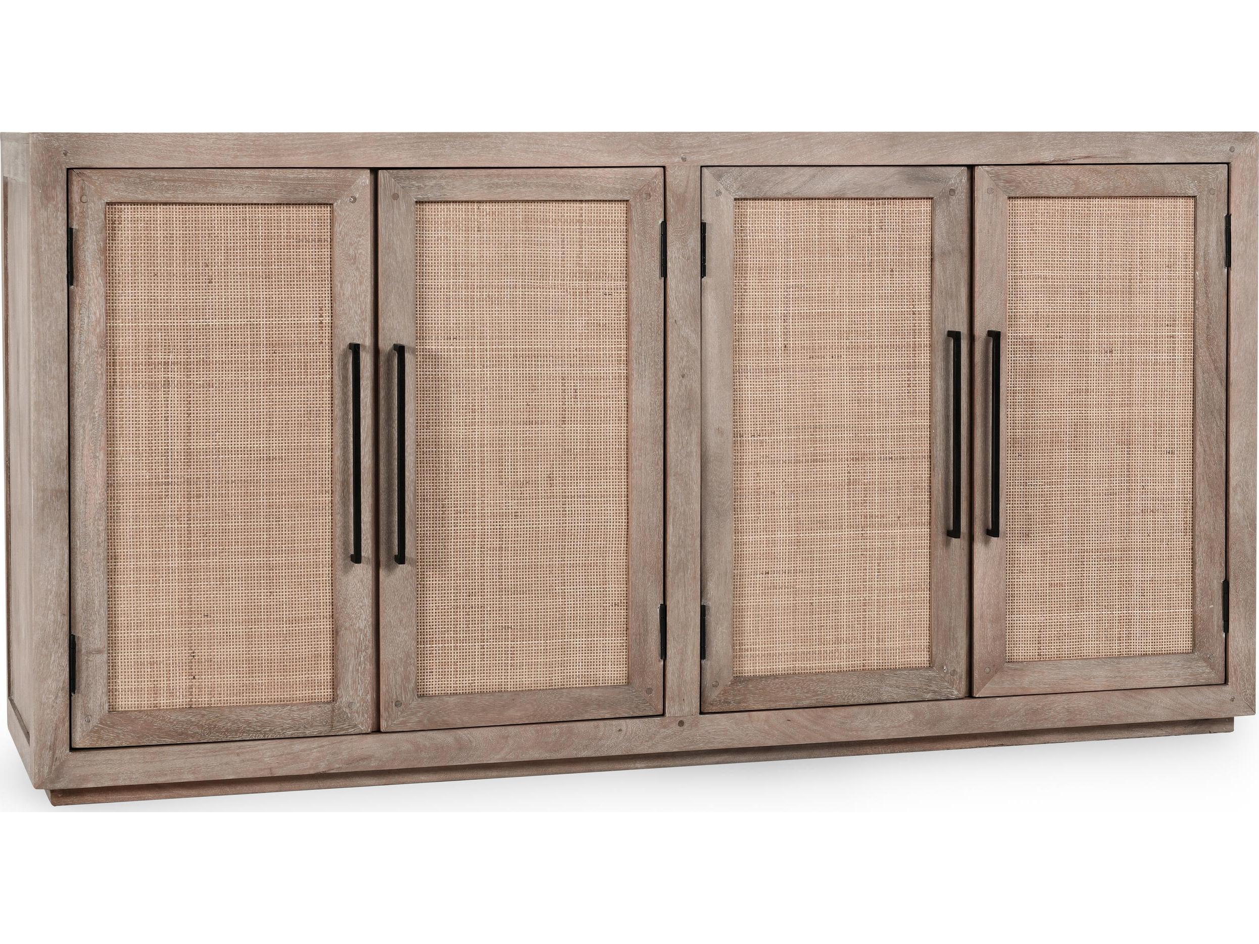Classic Home Jensen 72" Mango Wood Taupe Sideboard