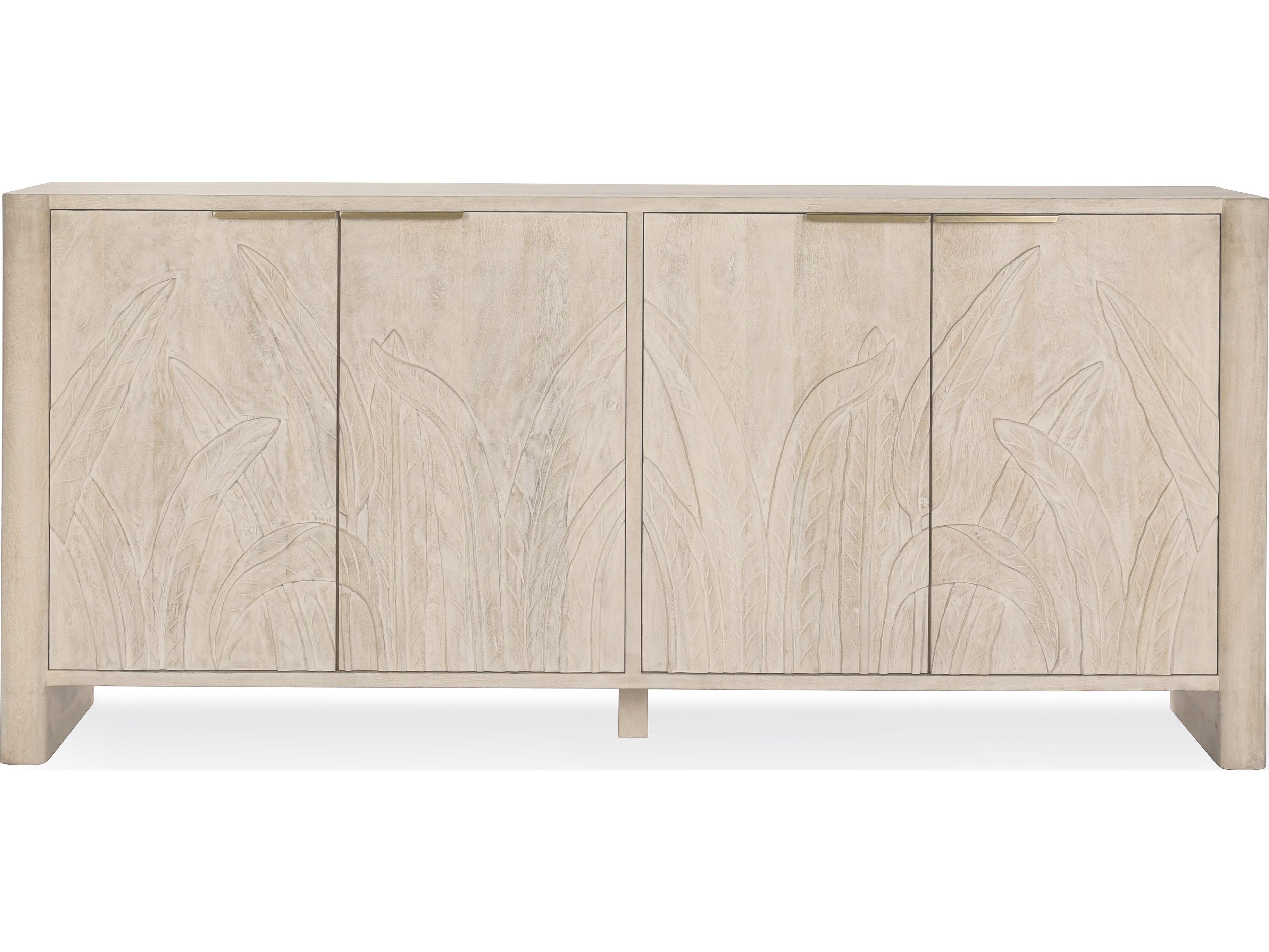 Classic Home Ledro 82" Mango Wood White Wash Sideboard