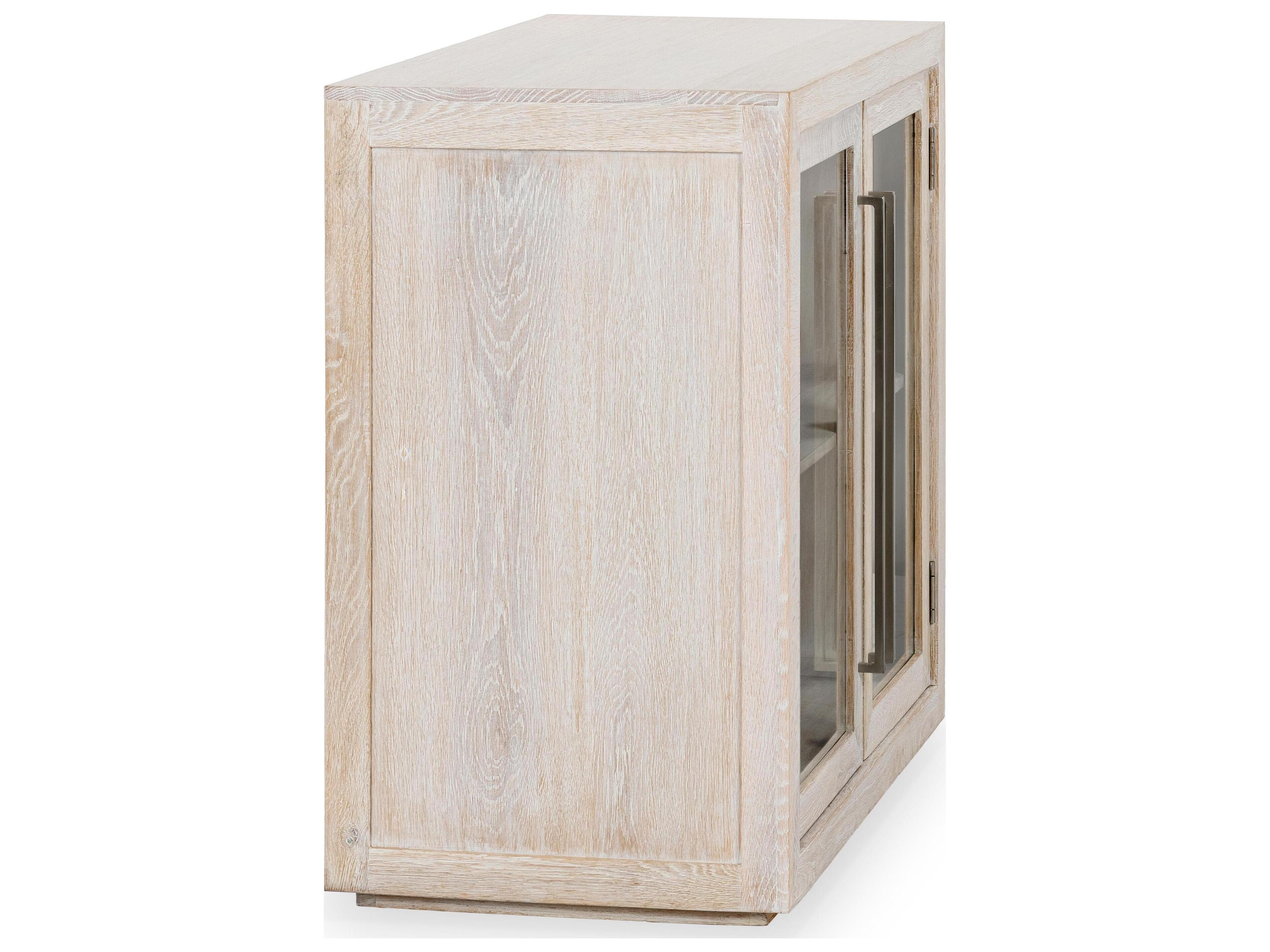 Classic Home Bradley White Wash Oak Wood Accent Chest