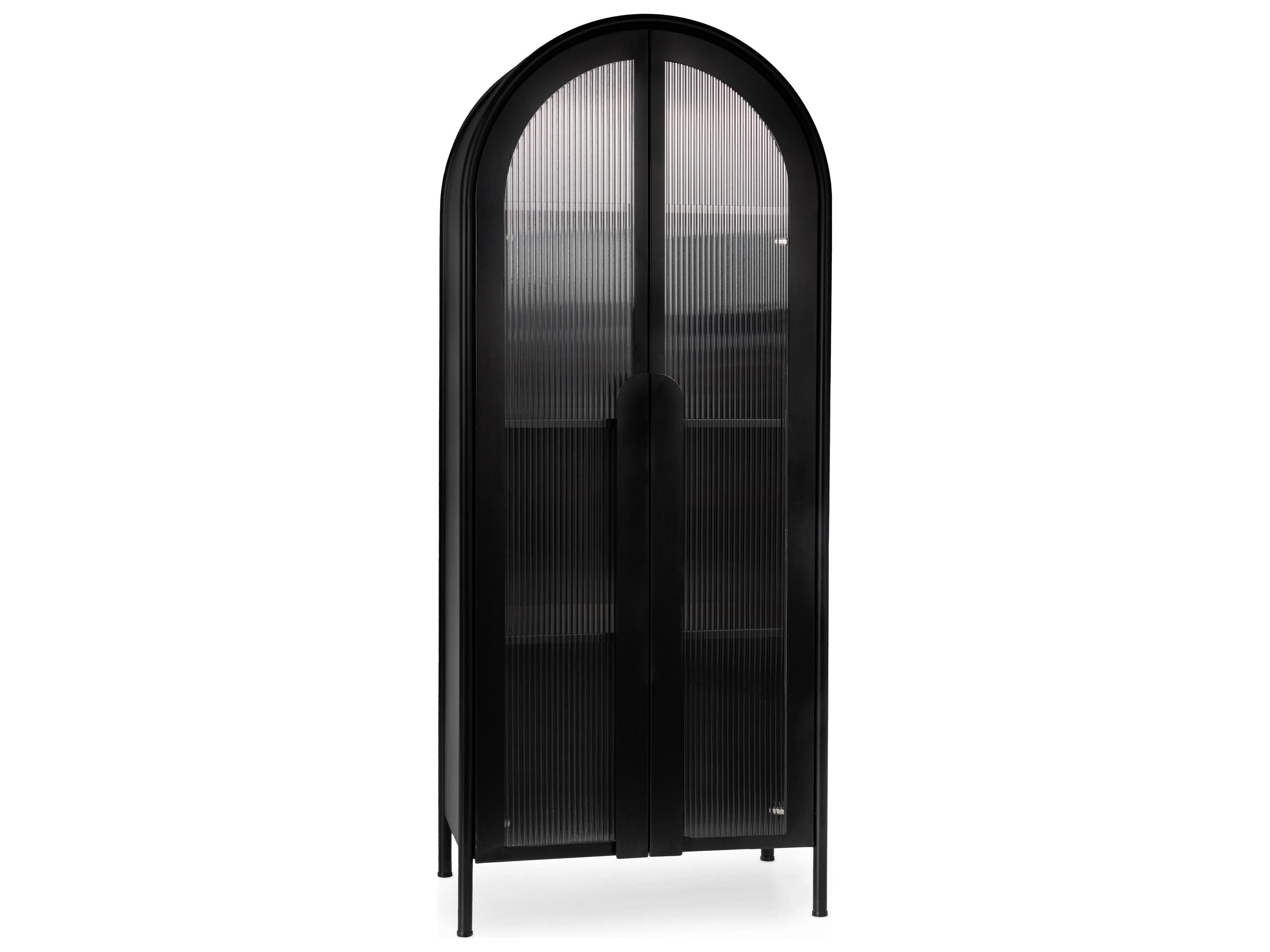 Classic Home Moca Black Display Cabinet