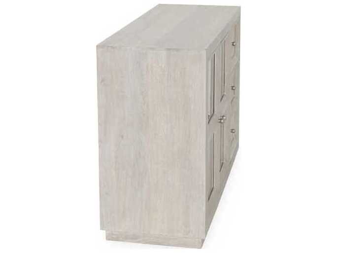 Classic Home Isha White Mango Wood Accent Chest