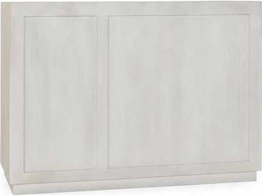 Classic Home Isha White Mango Wood Accent Chest