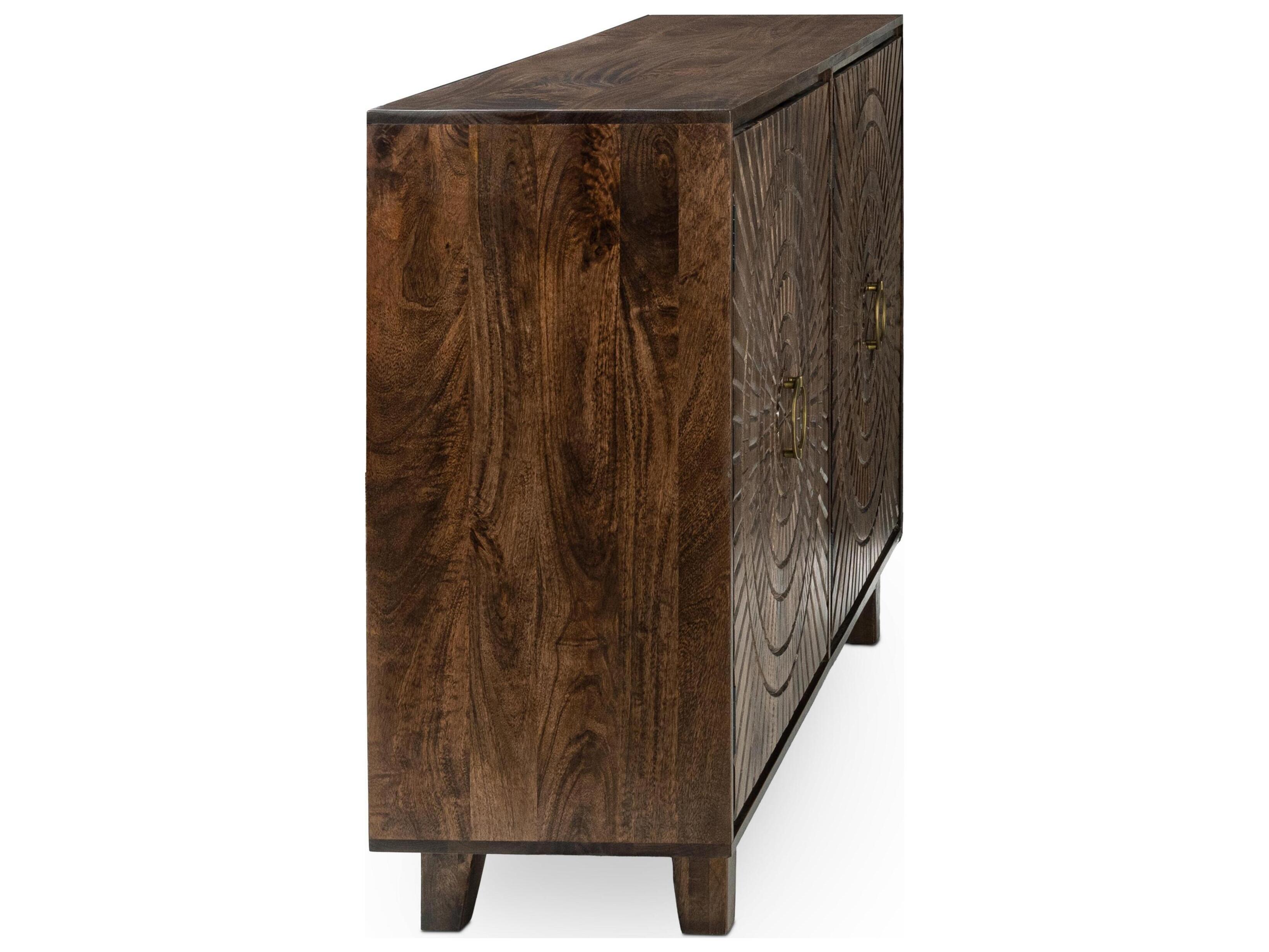 Classic Home Vivienne 65" Mango Wood Brown Sideboard