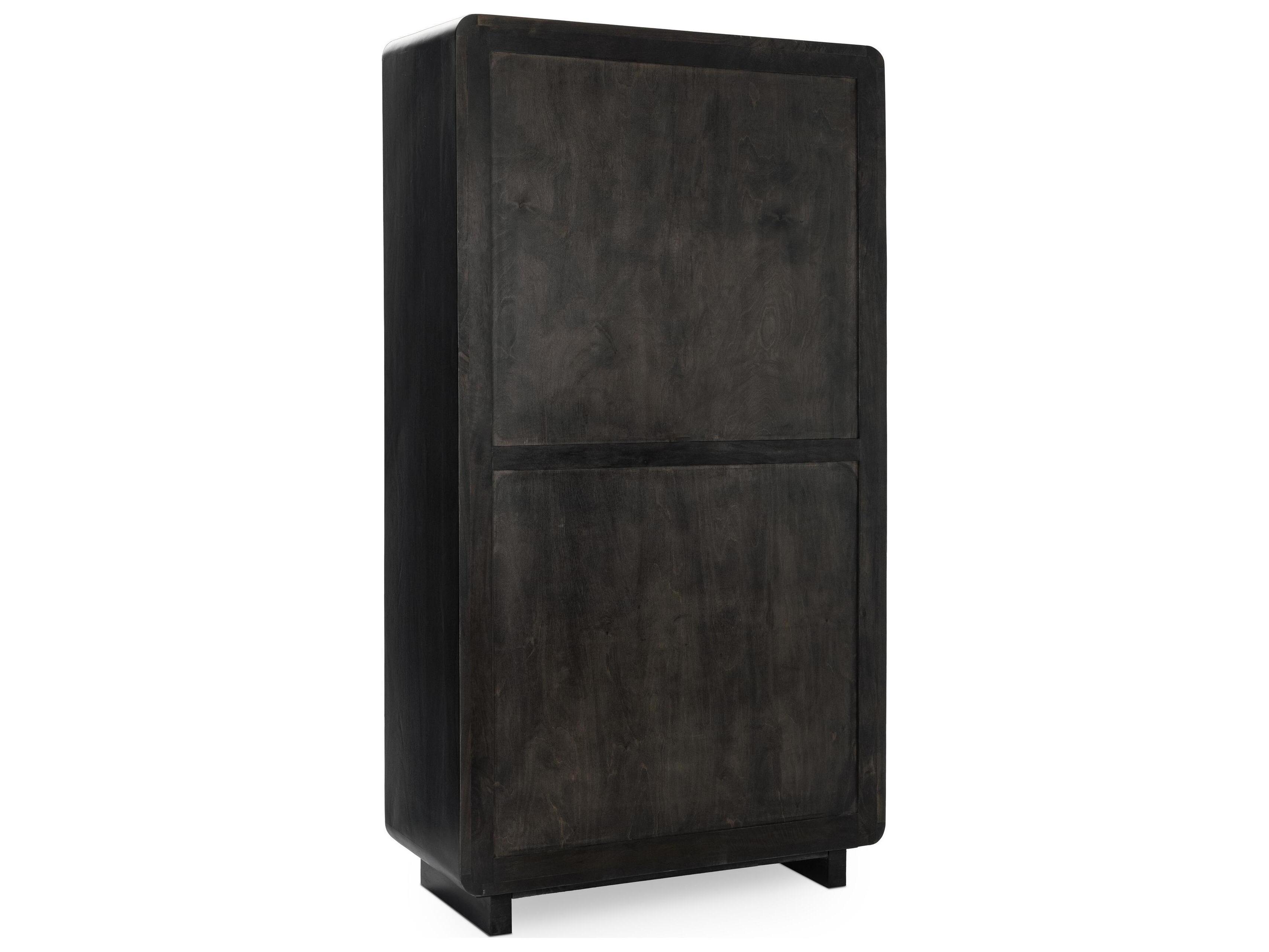 Classic Home Albero Mango Wood Black Display Cabinet