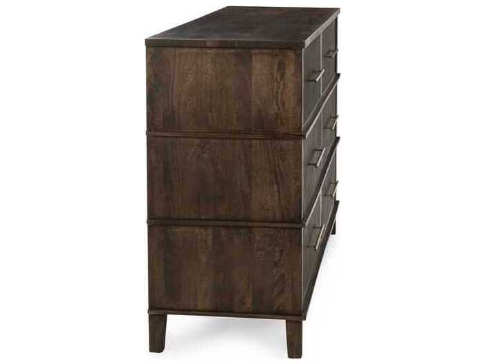Classic Home Westlake 6-Drawers Brown Mango Wood Double Dresser