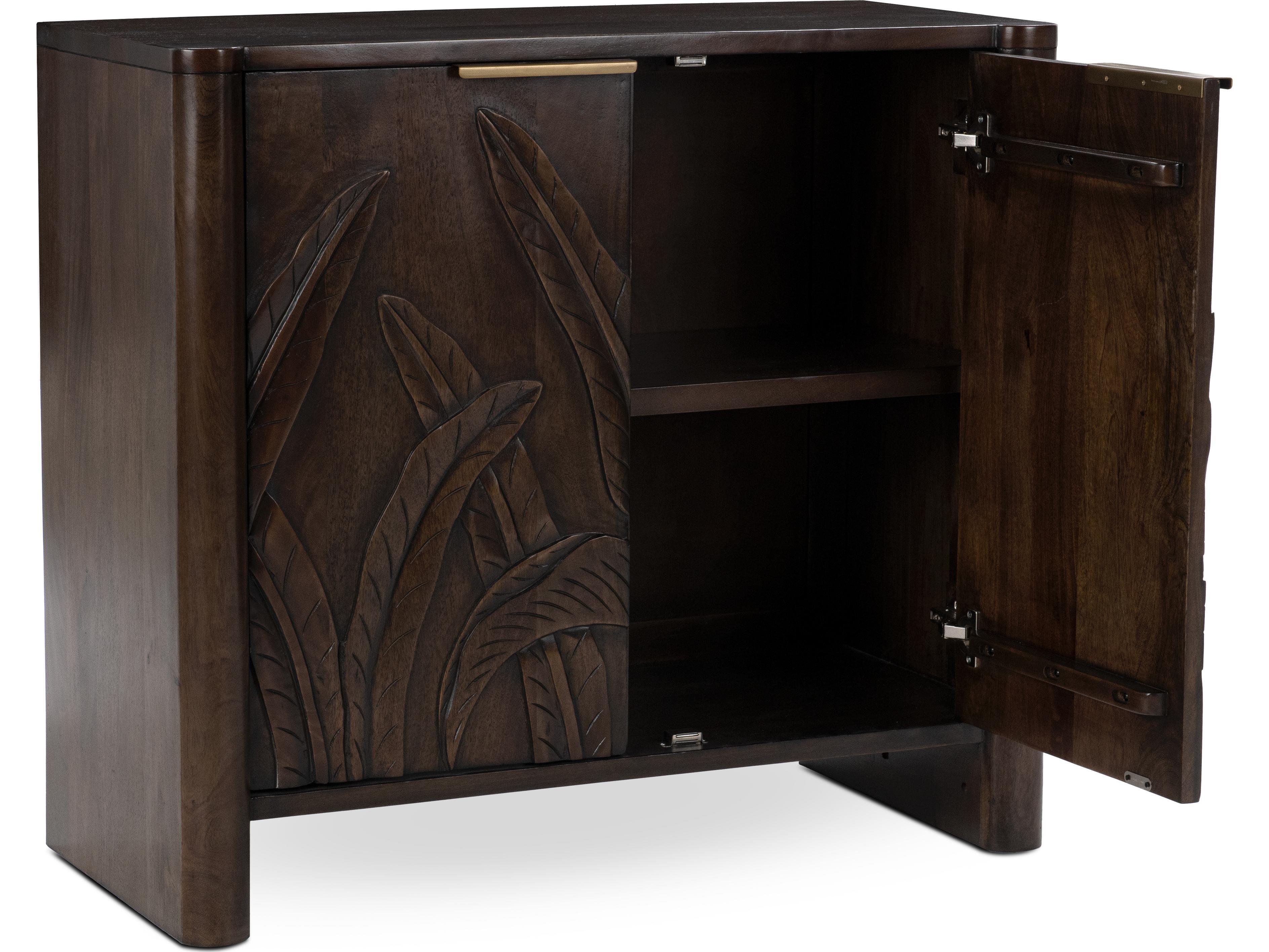 Classic Home Ledro Dark Brown Mango Wood Accent Chest