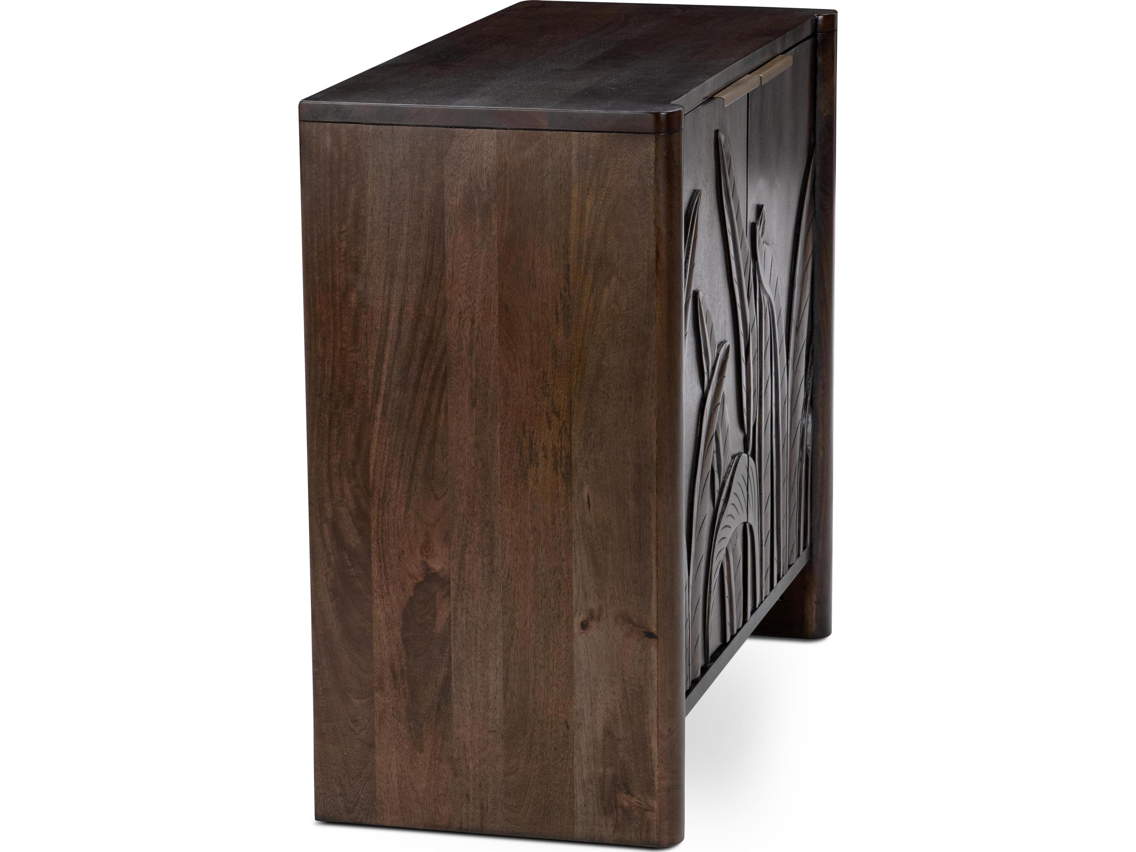 Classic Home Ledro Dark Brown Mango Wood Accent Chest