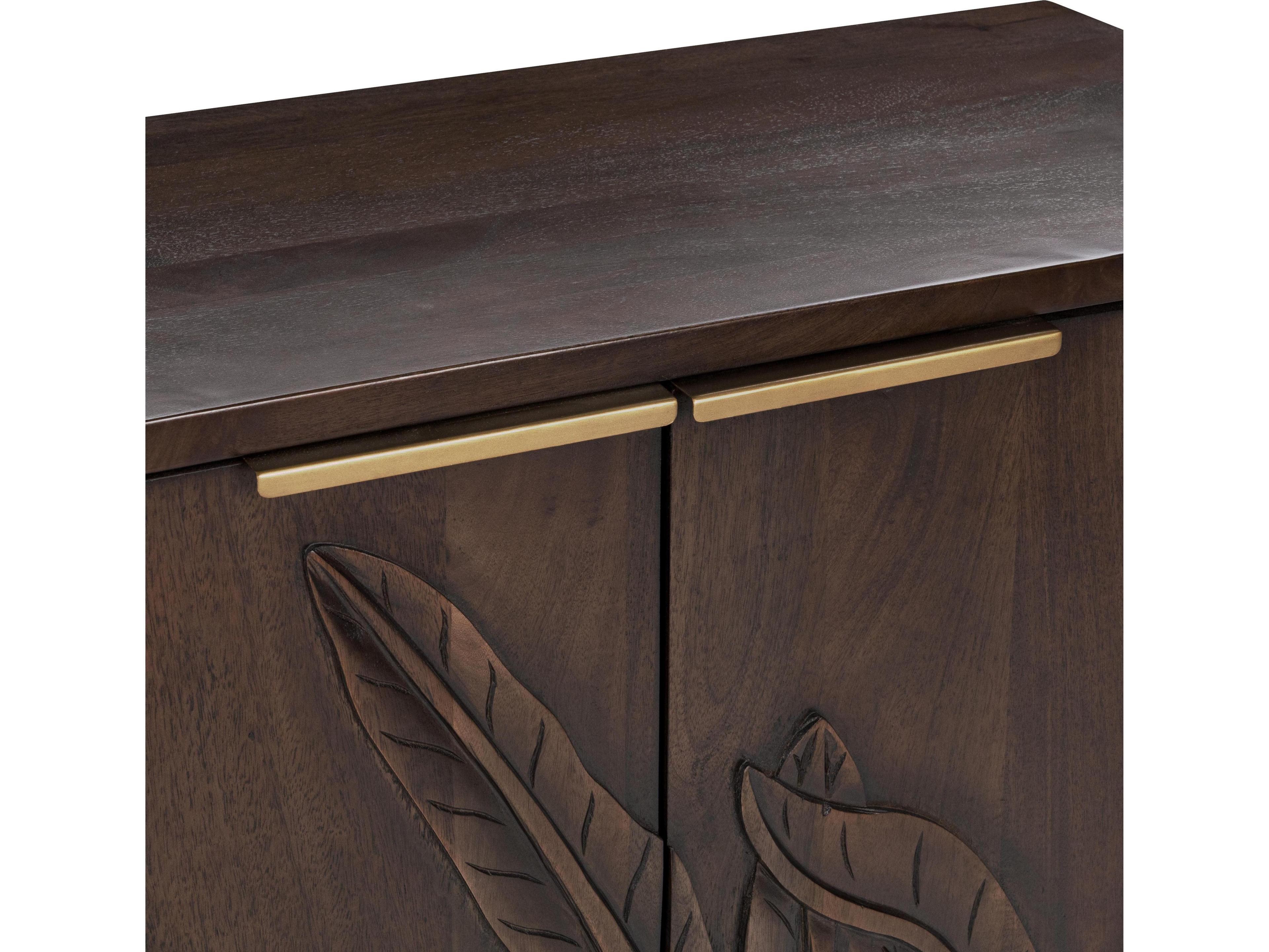 Classic Home Ledro Dark Brown Mango Wood Accent Chest