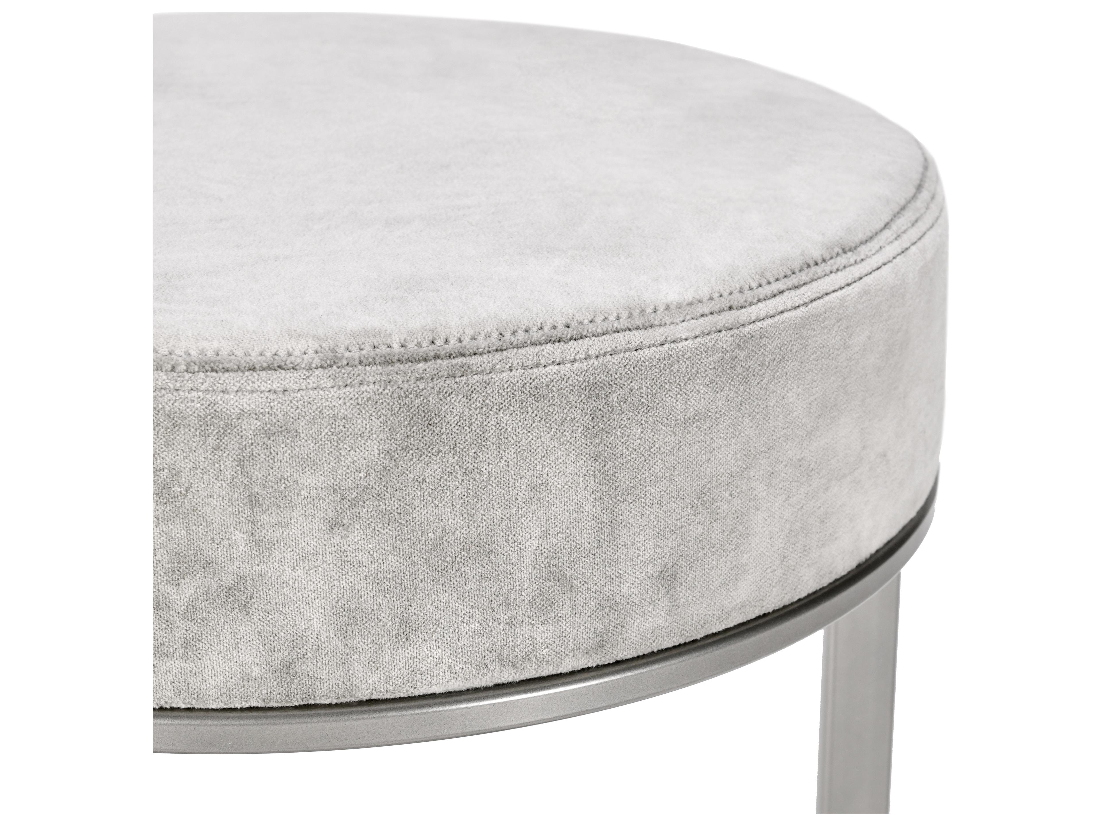 Classic Home Quinn Gray Upholstered Counter Stool
