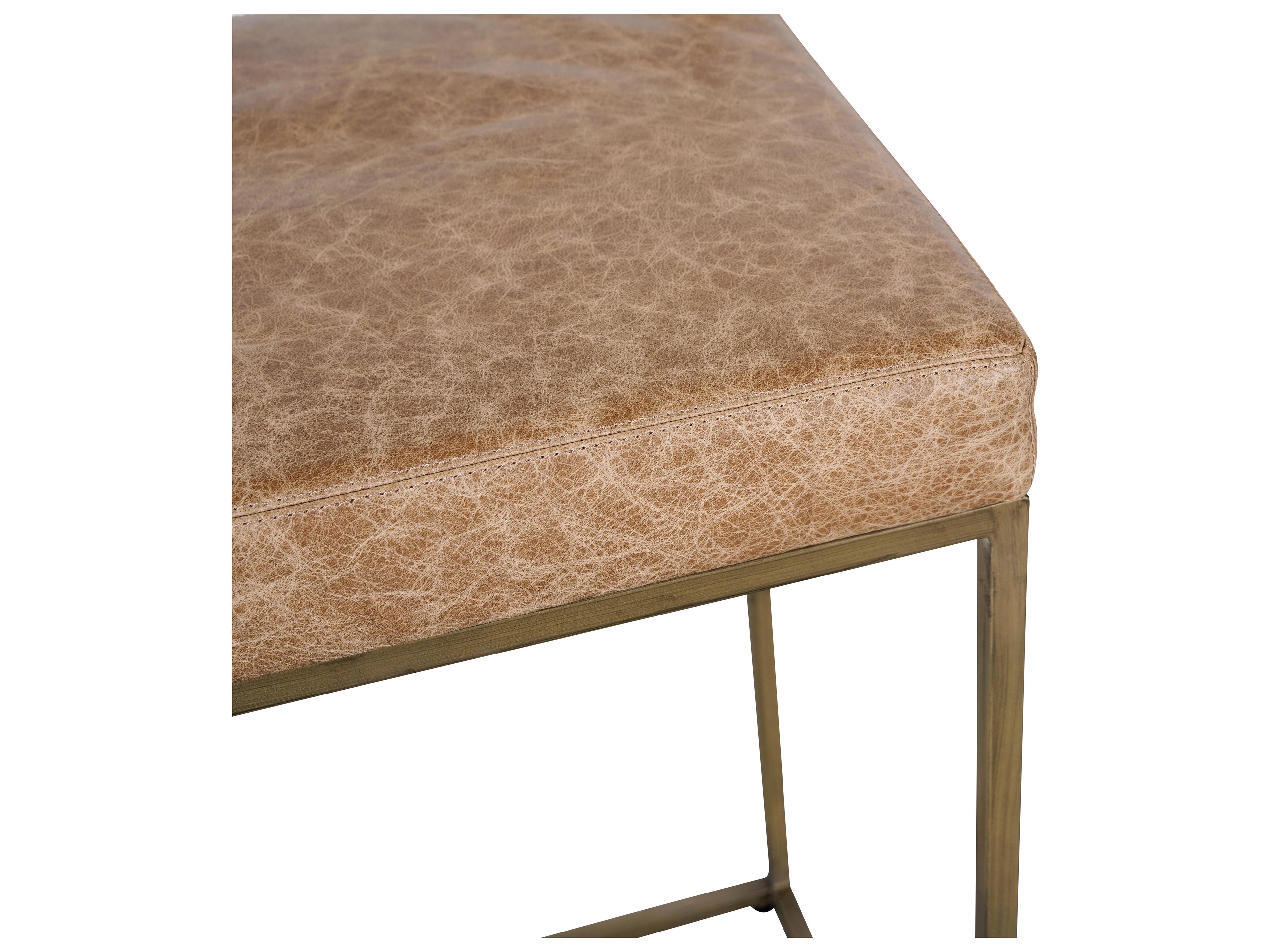 Classic Home Belfort Chestnut Leather Bar Stool