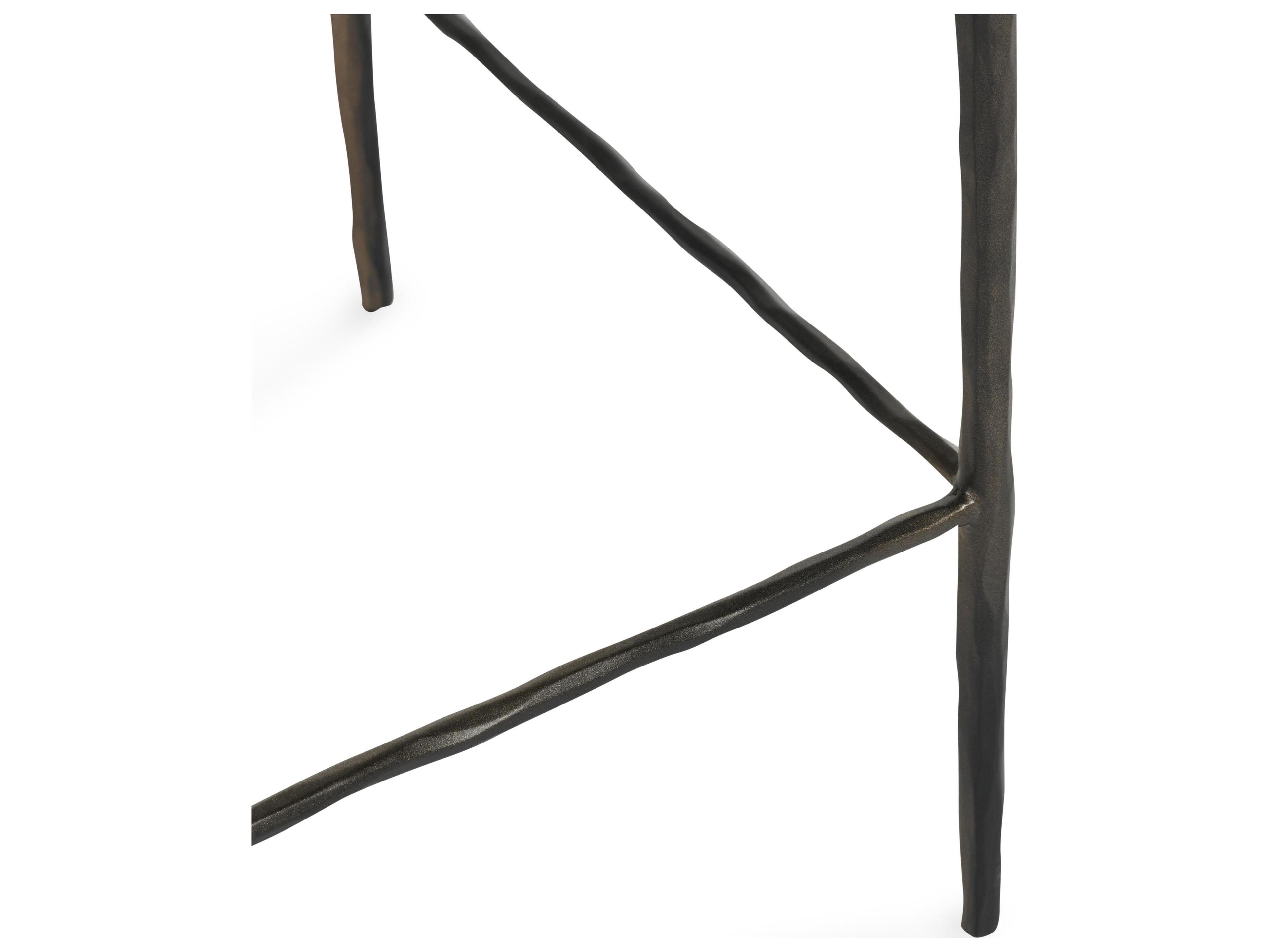 Classic Home Bose Black Leather Counter Stool