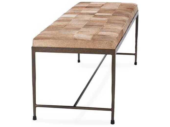 Classic Home Achen Brown Fur Accent Bench