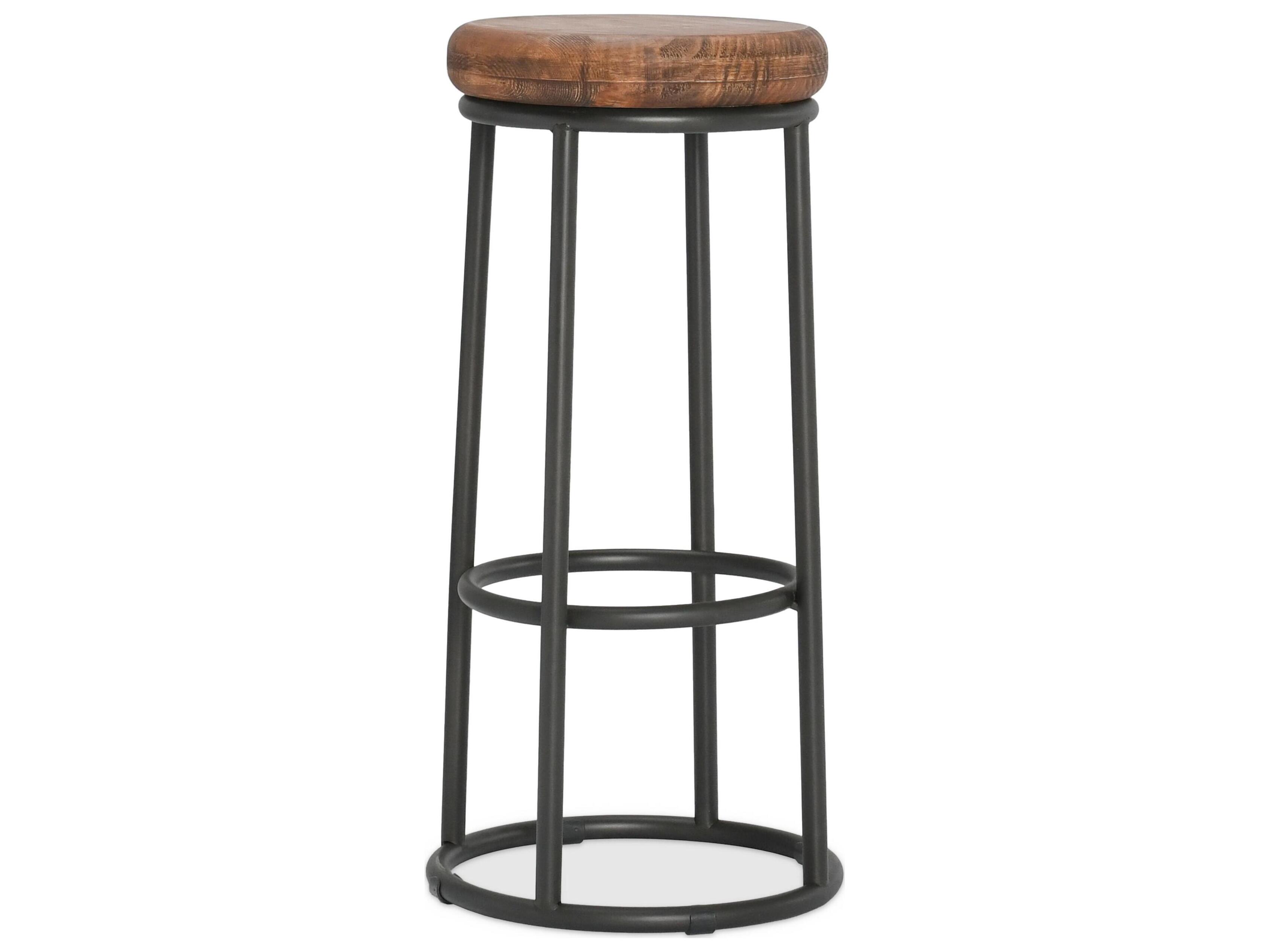 Classic Home Jaden Mahogany Brown Top Wood Bar Stool