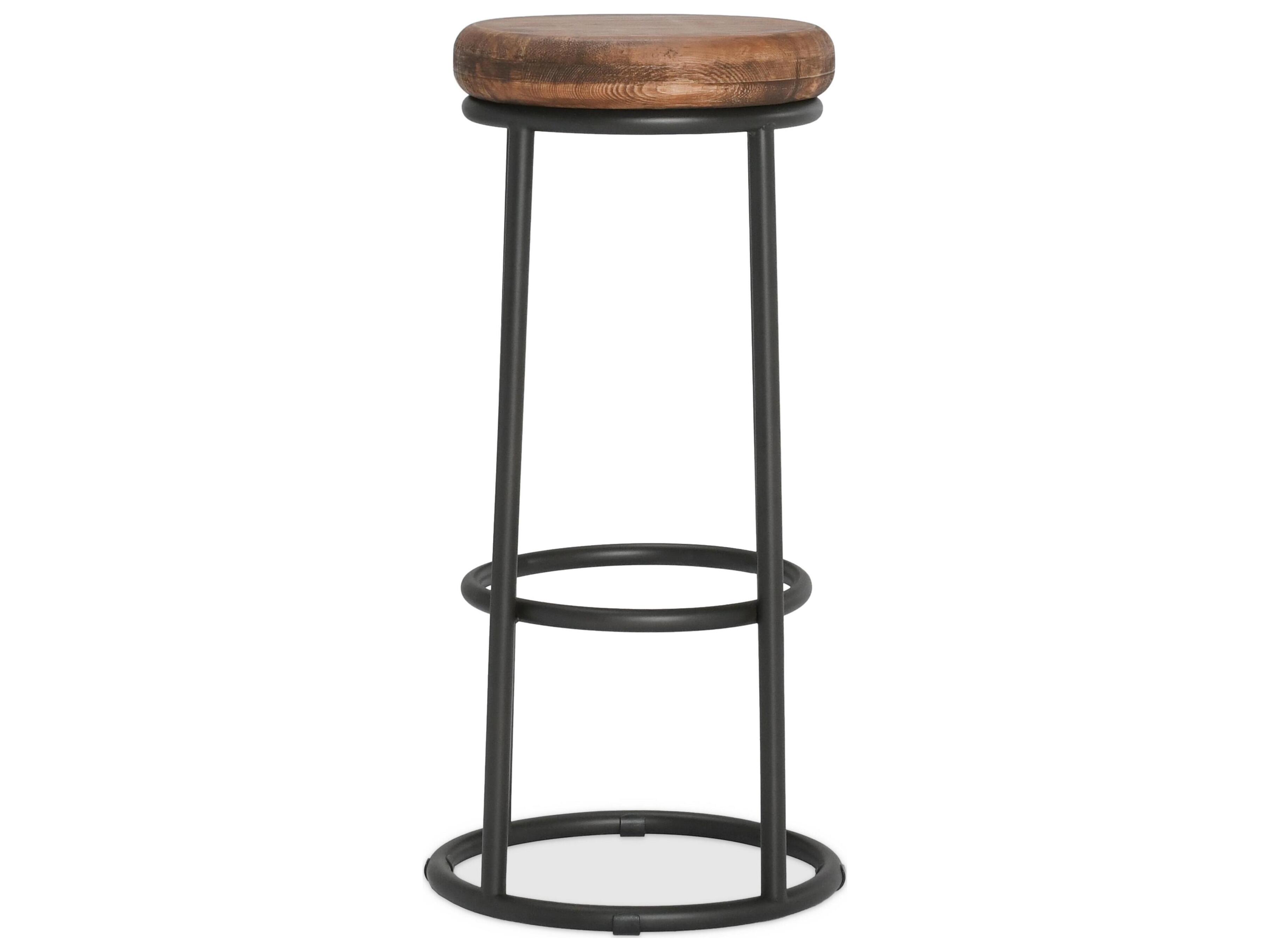 Classic Home Jaden Mahogany Brown Top Wood Bar Stool