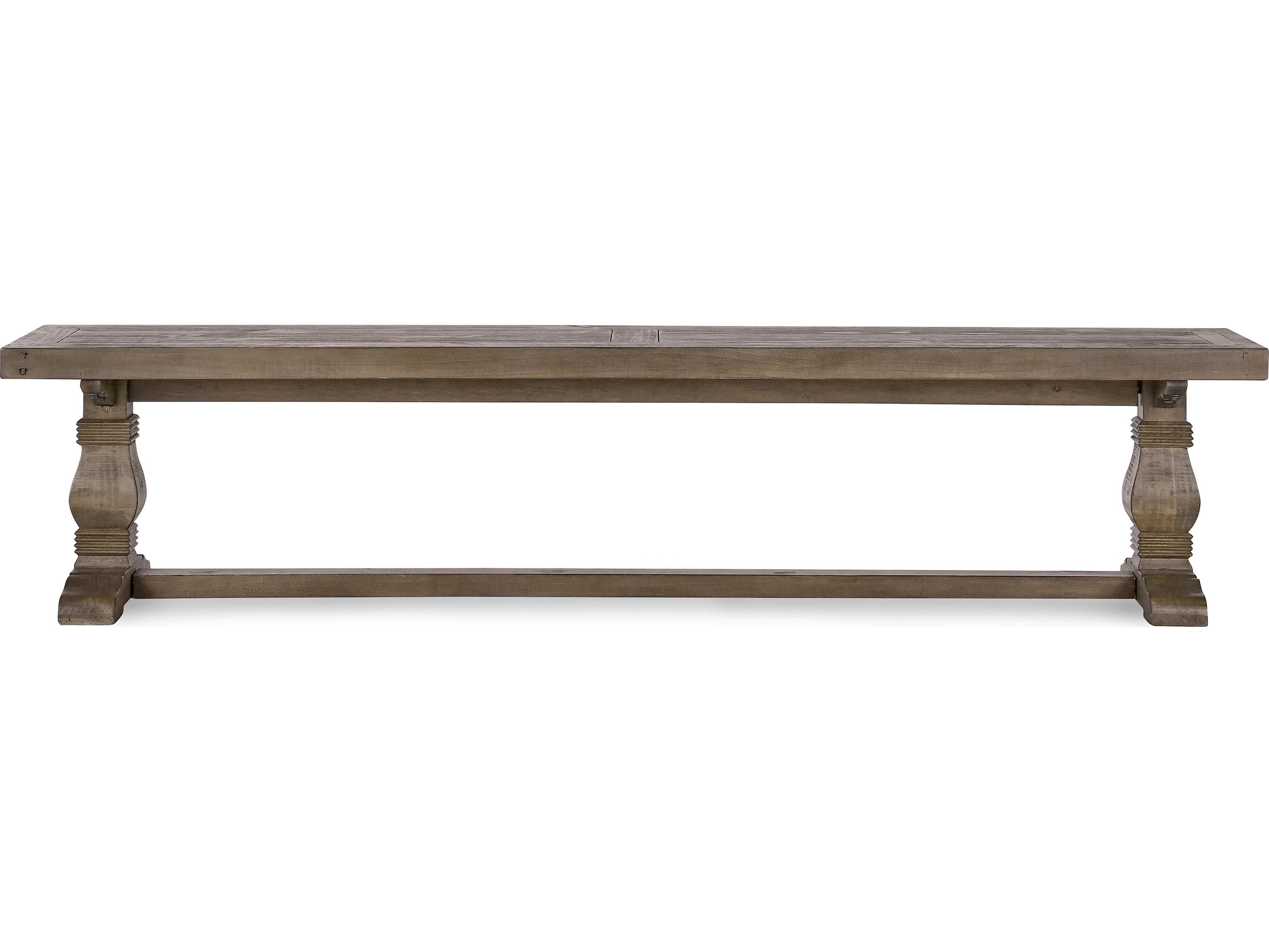 Classic Home Caleb Distressed Brown Accent Bench