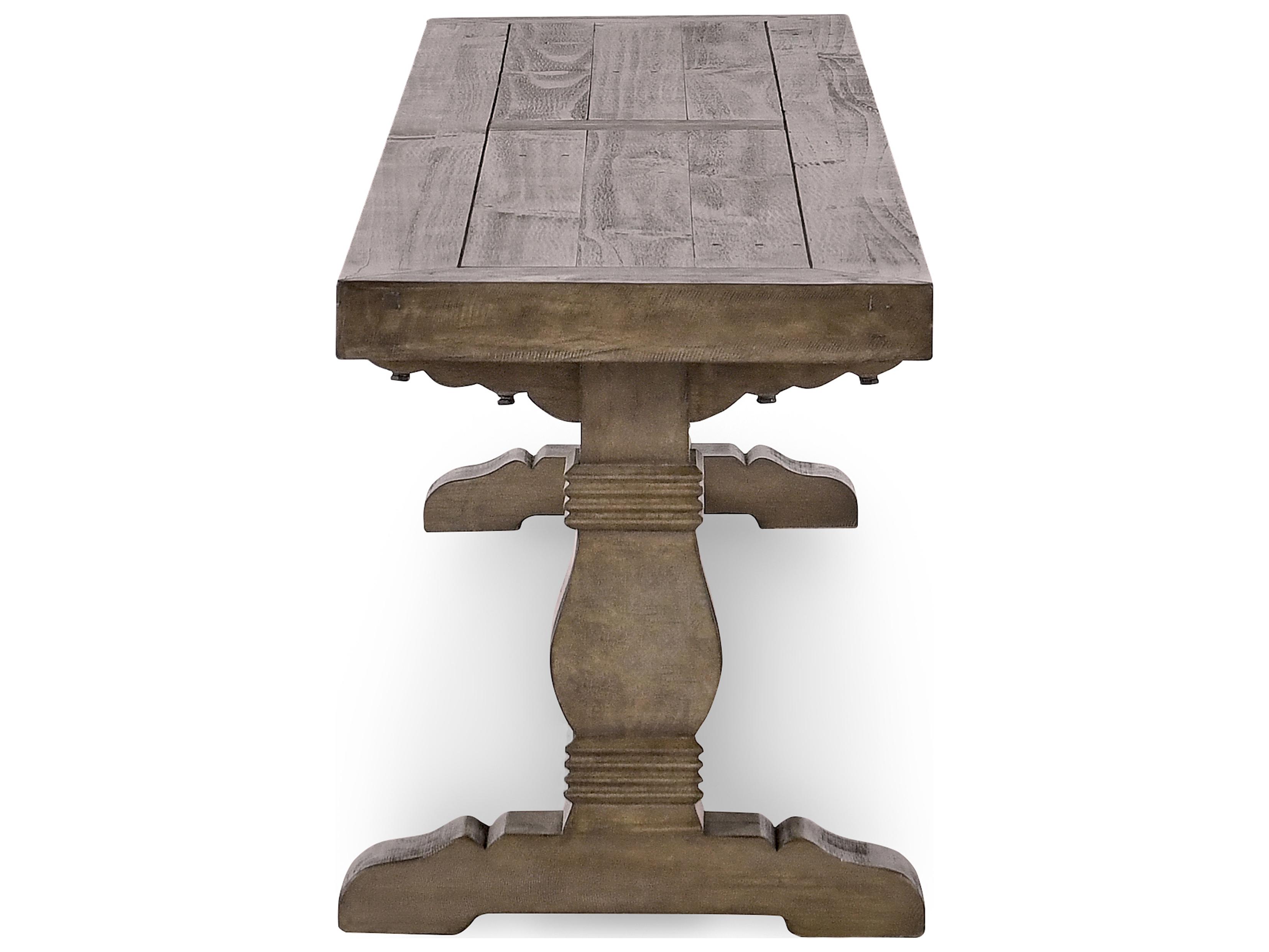 Classic Home Caleb Distressed Brown Accent Bench