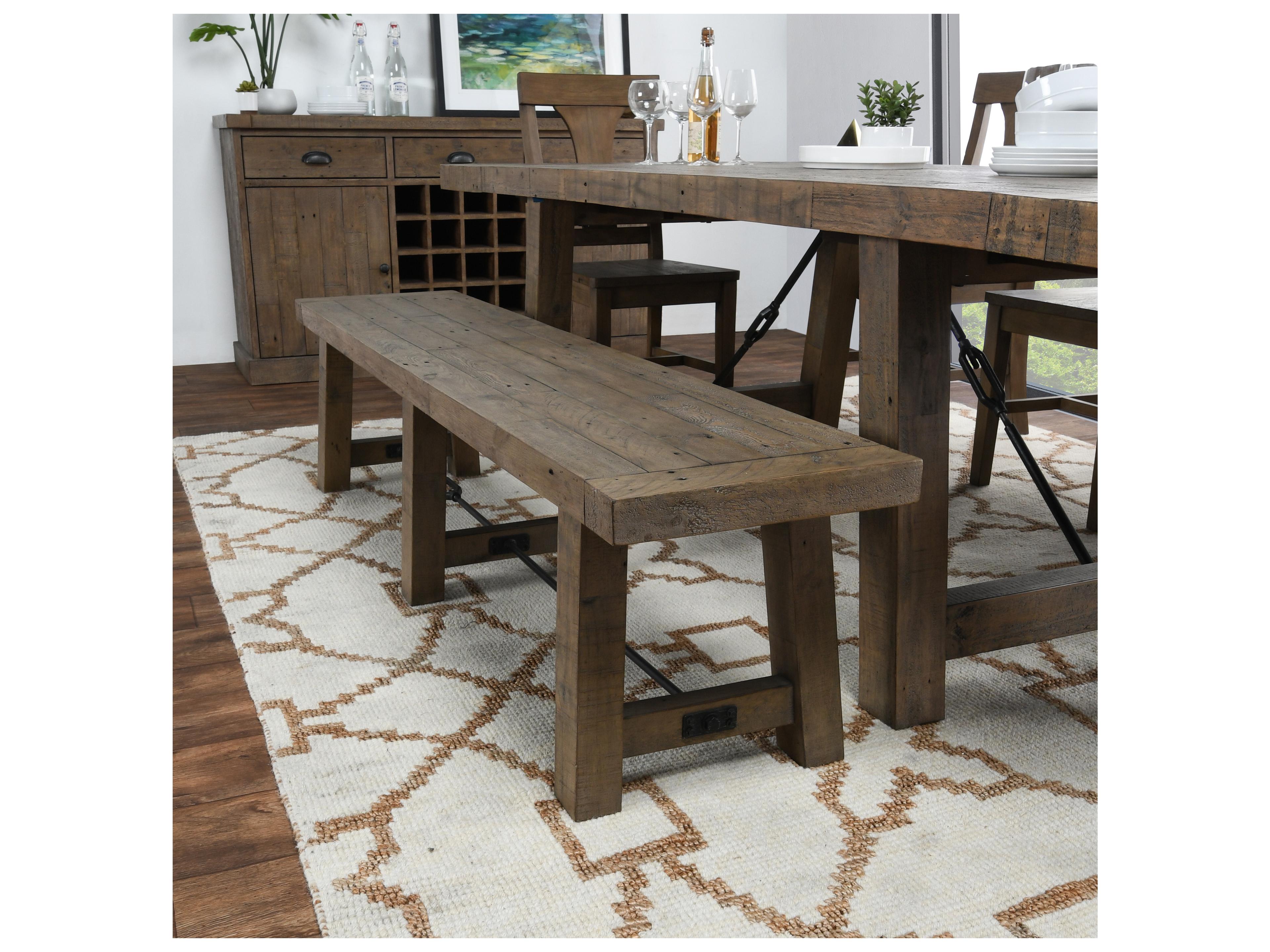 Classic Home Tuscany Distressed Brown Accent Bench