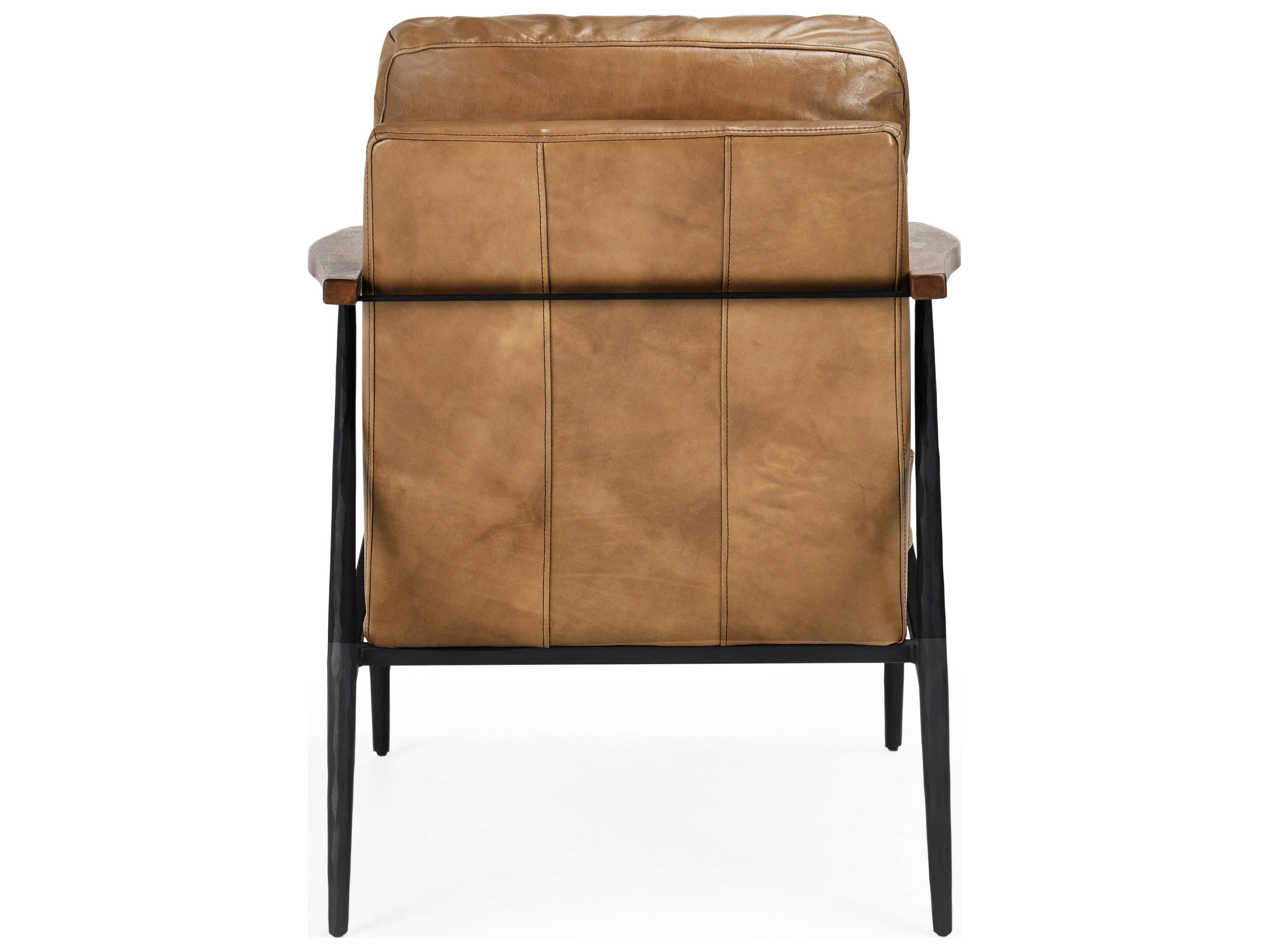 Classic Home Christopher Black Leather Accent Chair