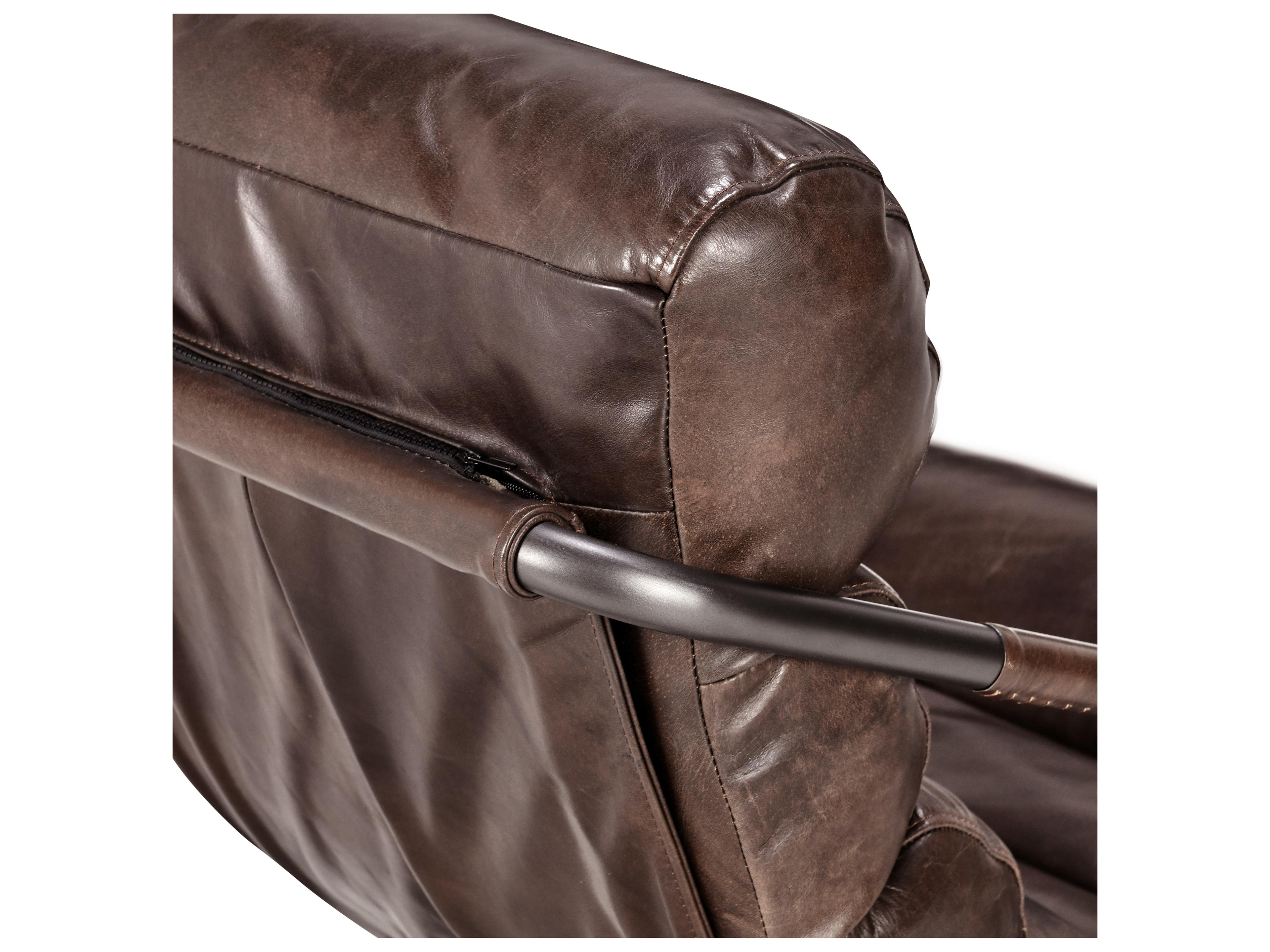 Classic Home Jackson Black Leather Accent Chair