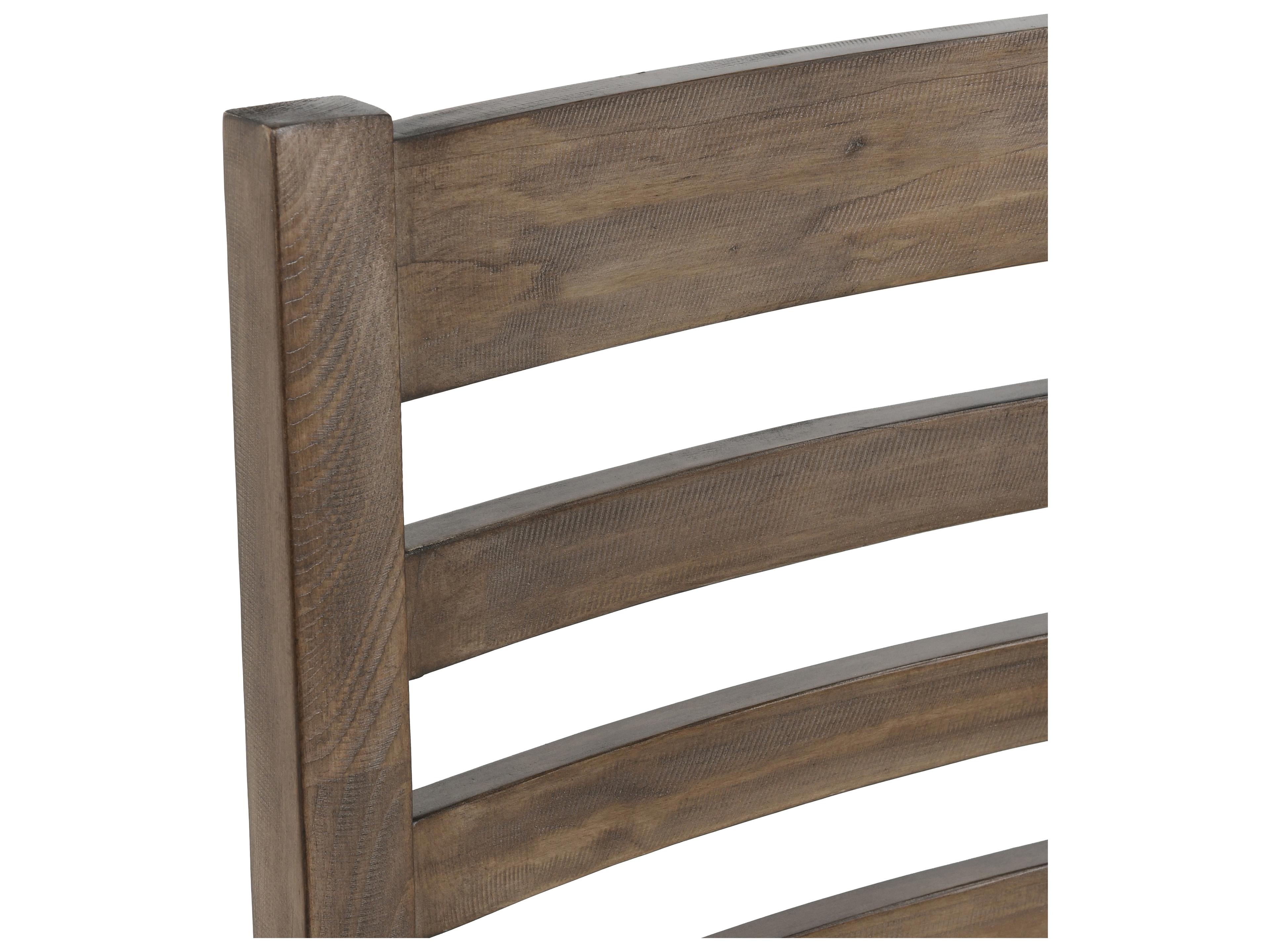 Classic Home Caleb Pine Wood Brown Upholstered Armless Dining Chair Set of 2