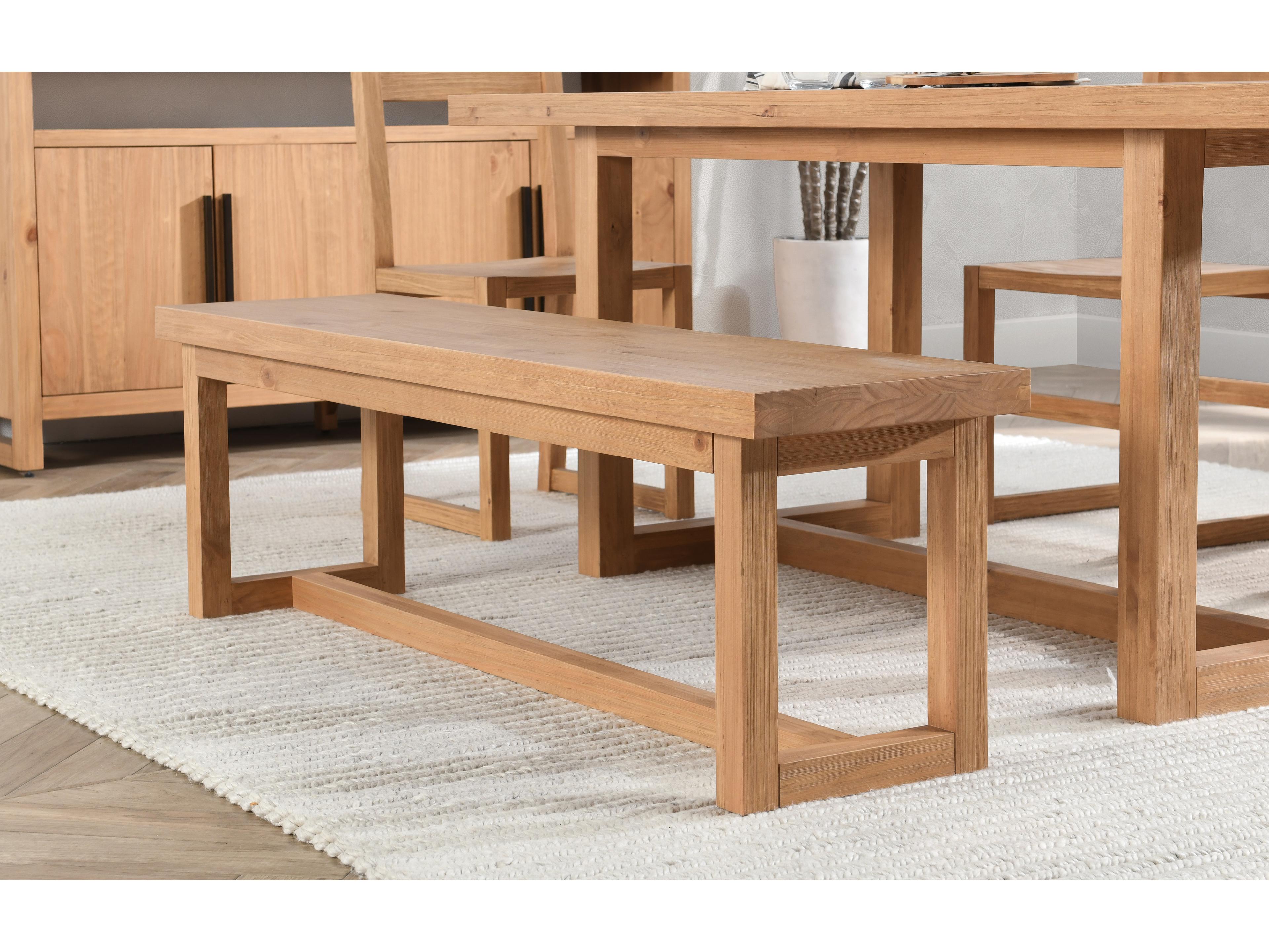 Classic Home Fenmore Natural Brown Accent Bench