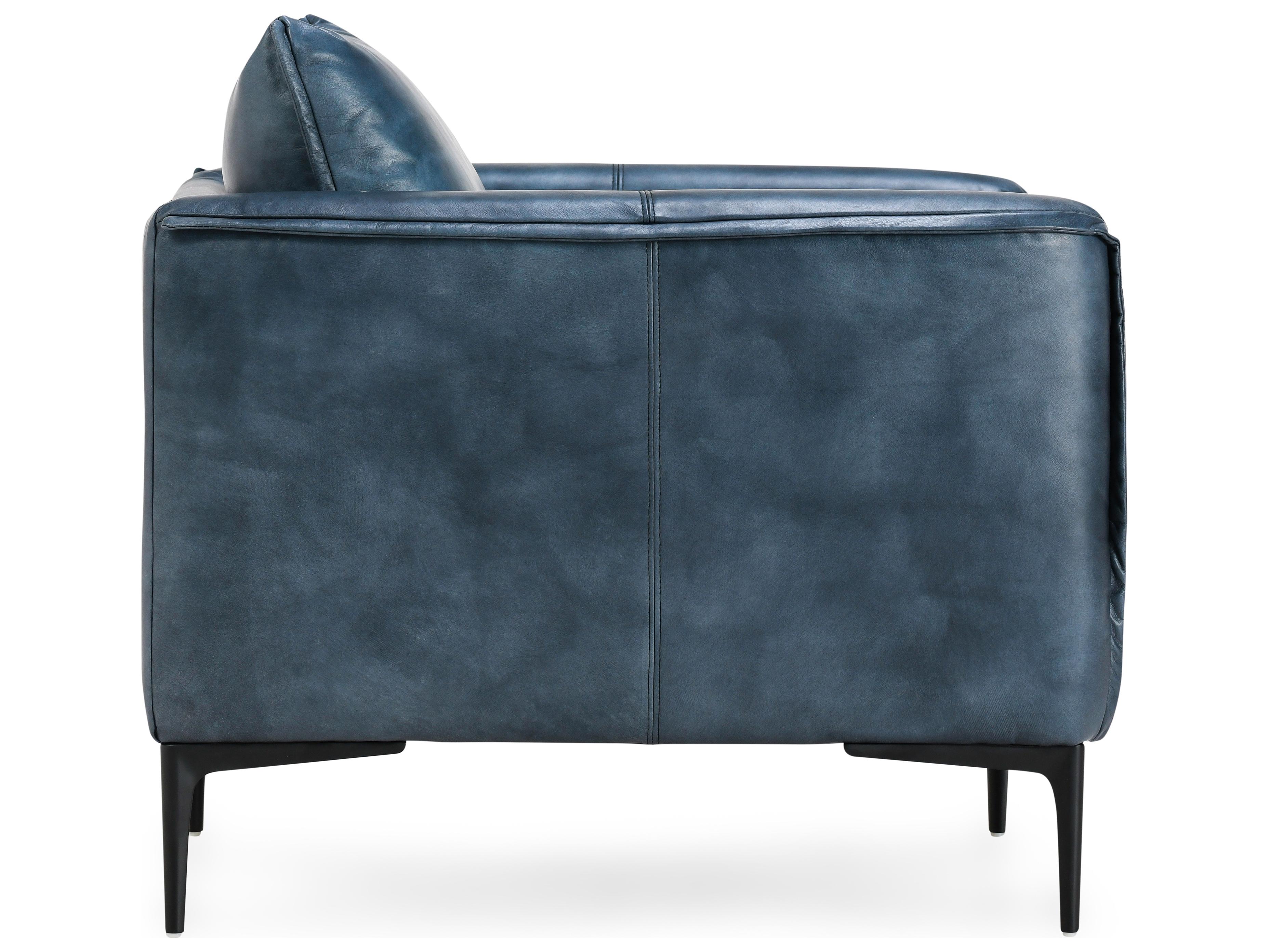 Classic Home Abigail Black Leather Club Chair