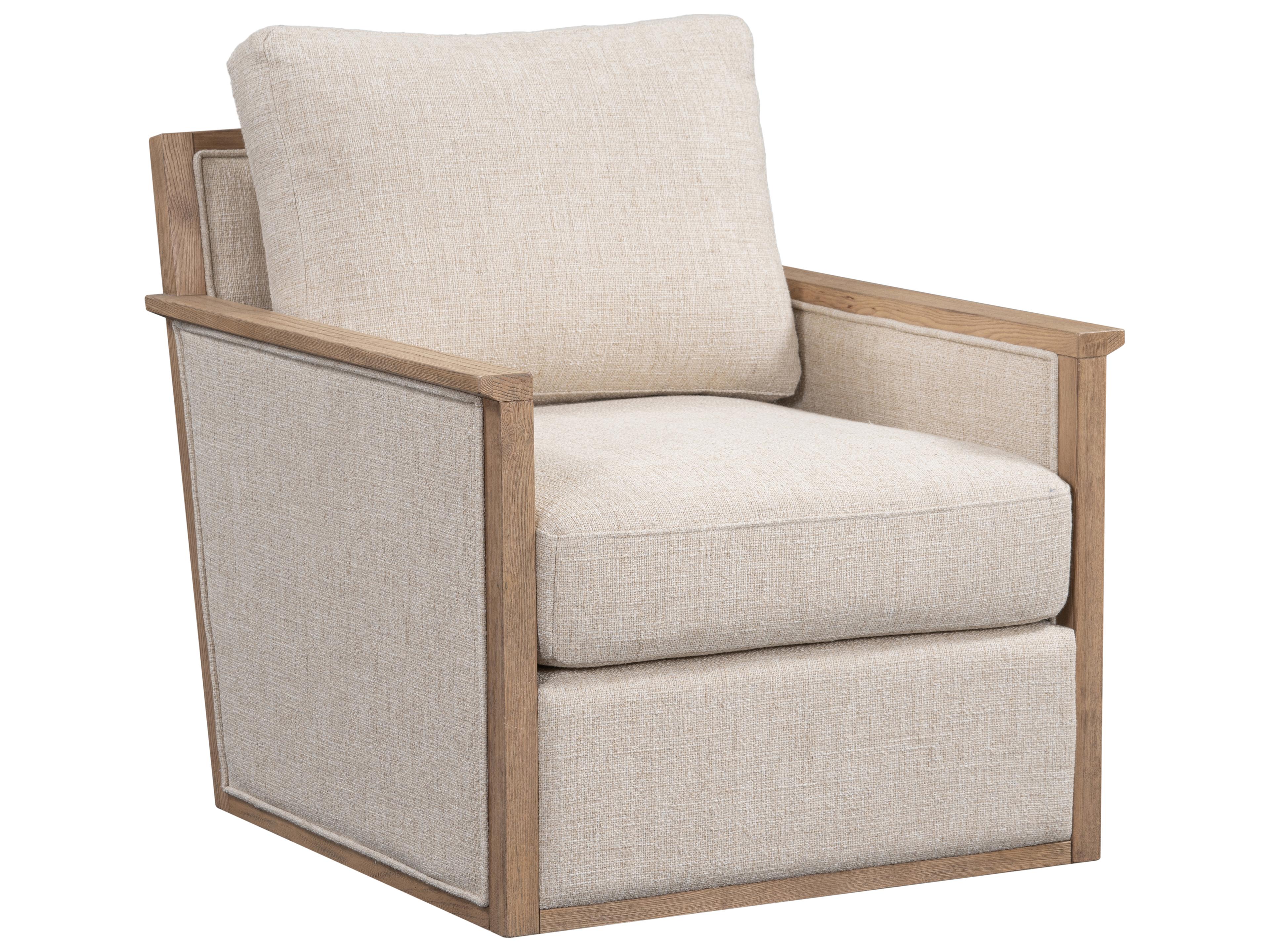 Classic Home Norman Swivel Beige Accent Chair